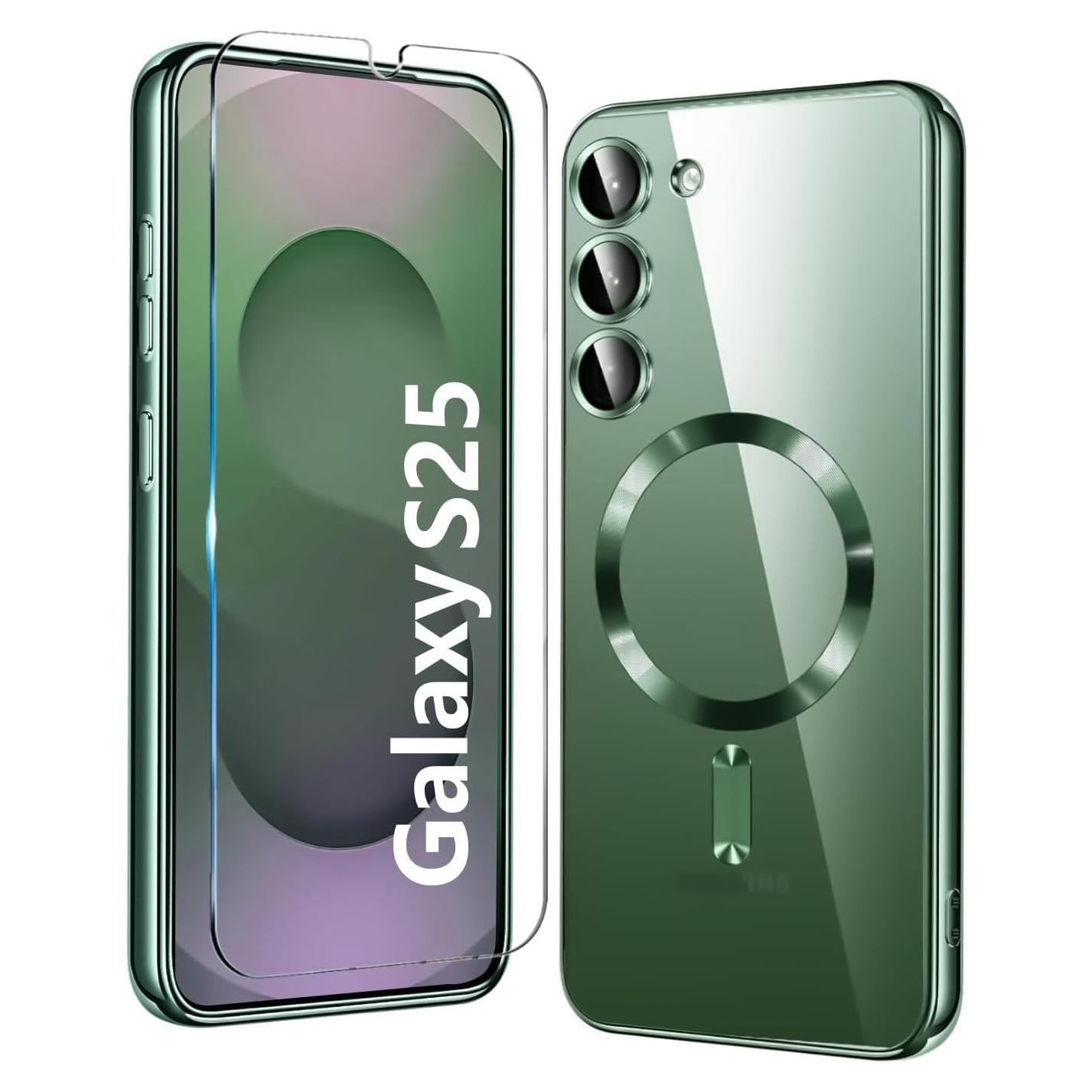 Funda Transparente Samsung Galaxy S25 Plus con MagSafe y Protector