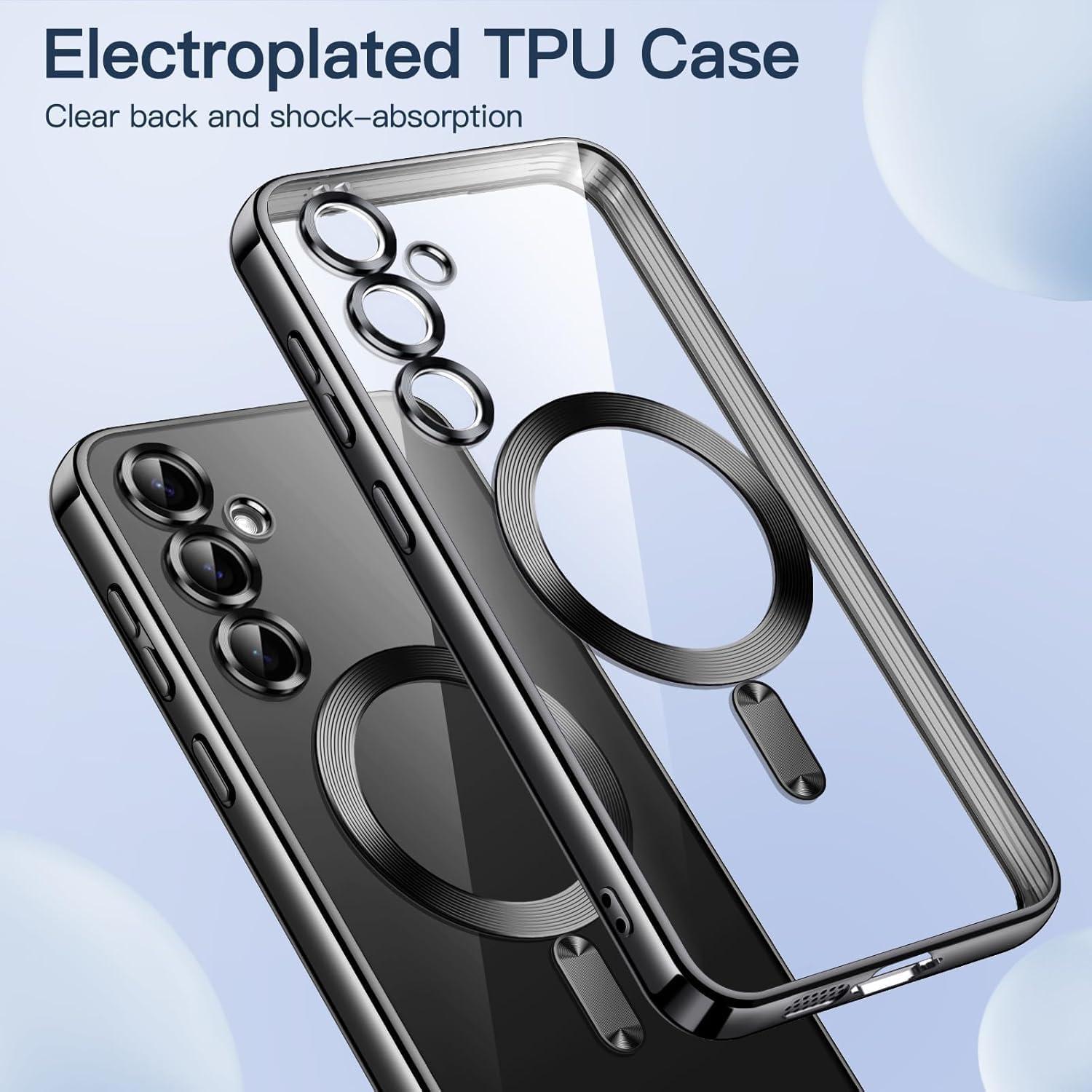 Funda Transparente Samsung Galaxy S25 Plus con MagSafe y Protector