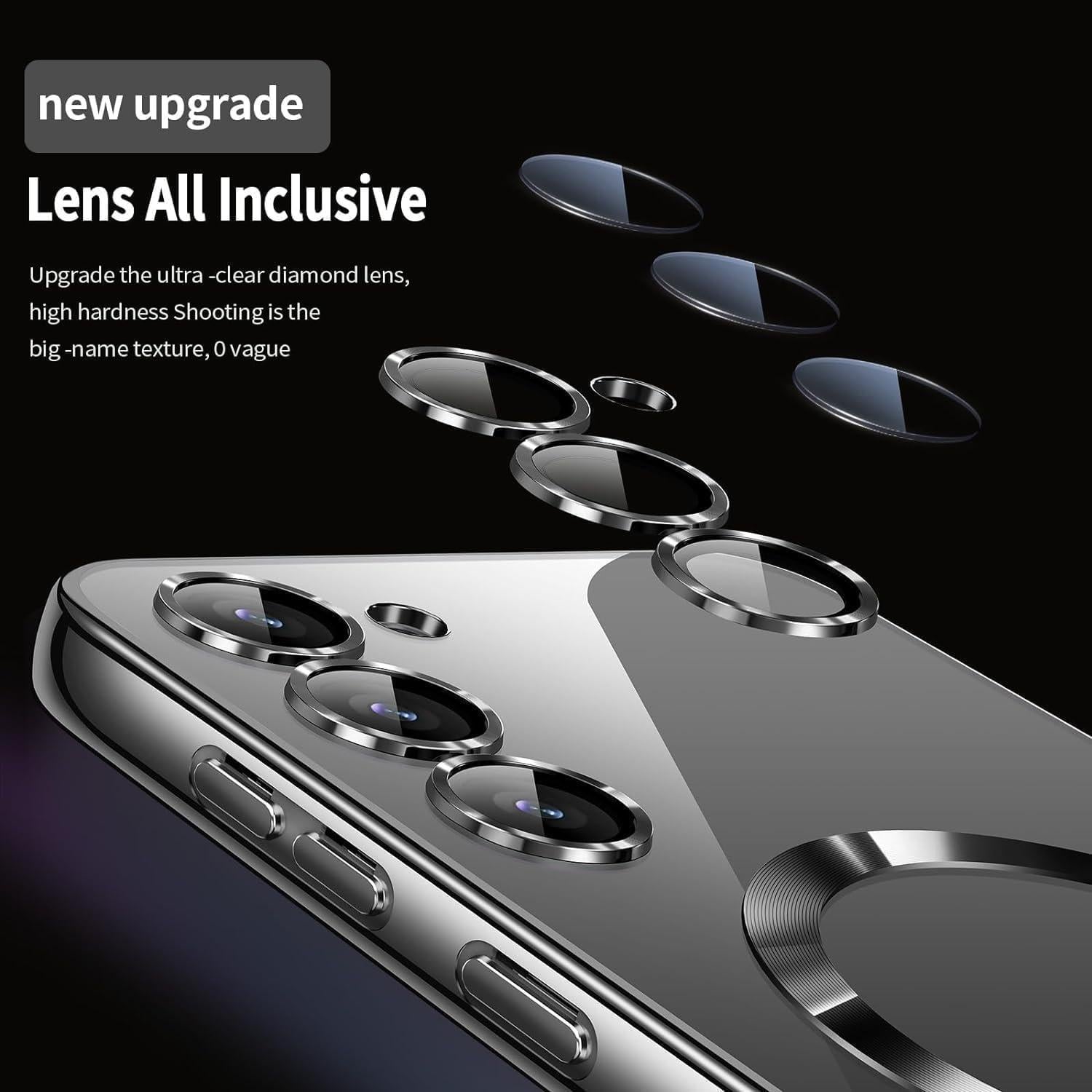 Funda Transparente Samsung Galaxy S25 Plus con MagSafe y Protector