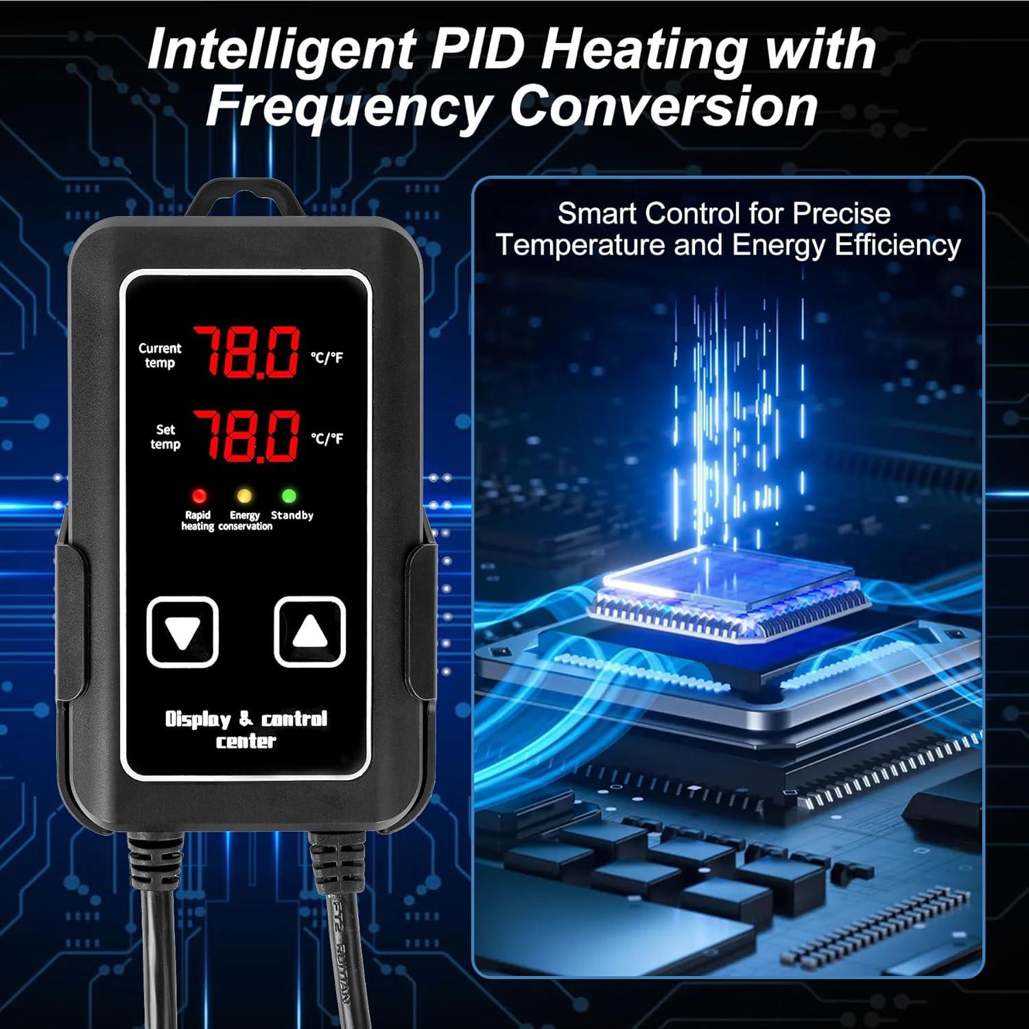 Calentador de Acuario SaySummer 300W para 75-284L Agua Dulce/Salada