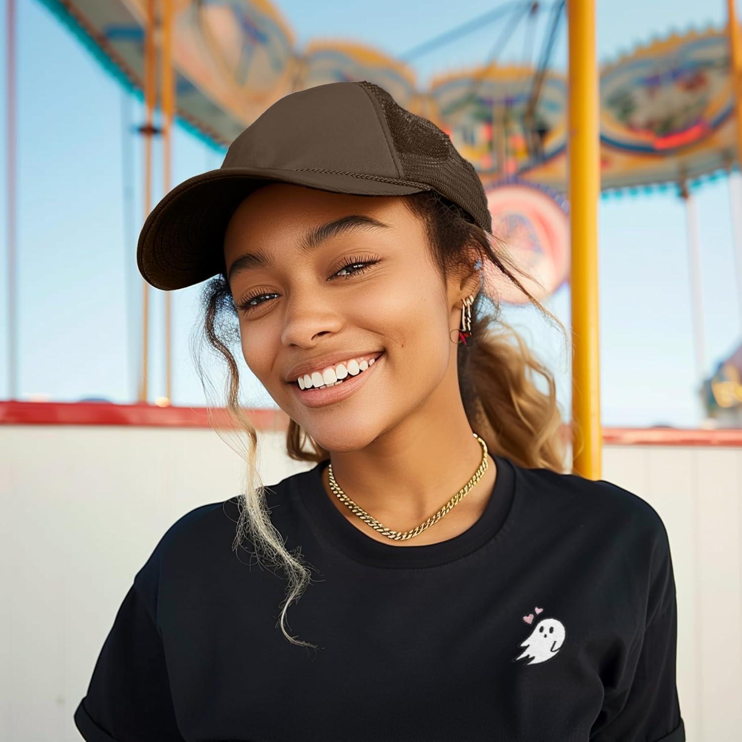 Gorra Trucker DALIX Ajustable Malla Colores Sólidos 51-60 cm