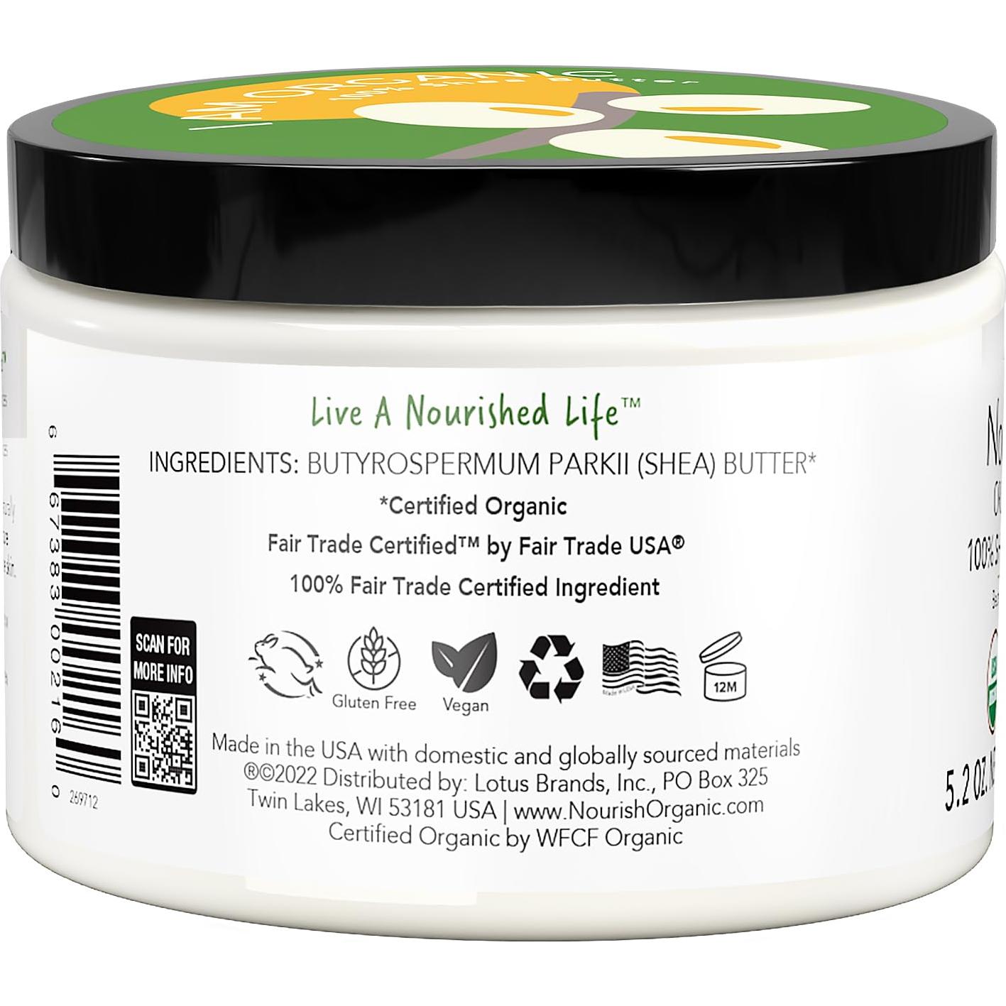 Manteca de Karité Orgánica Nourish 147g + Disco Algodón