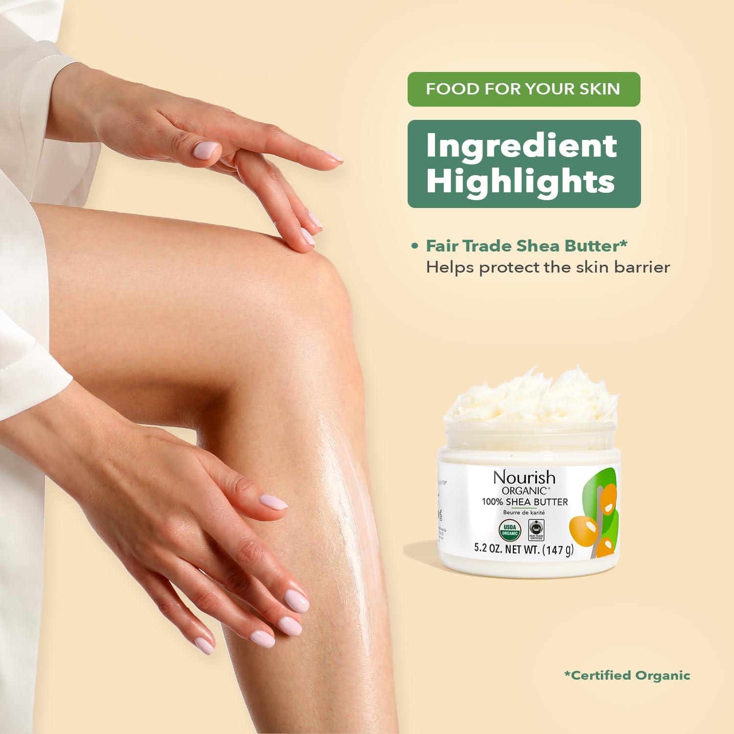 Manteca de Karité Orgánica Nourish 147g + Disco Algodón