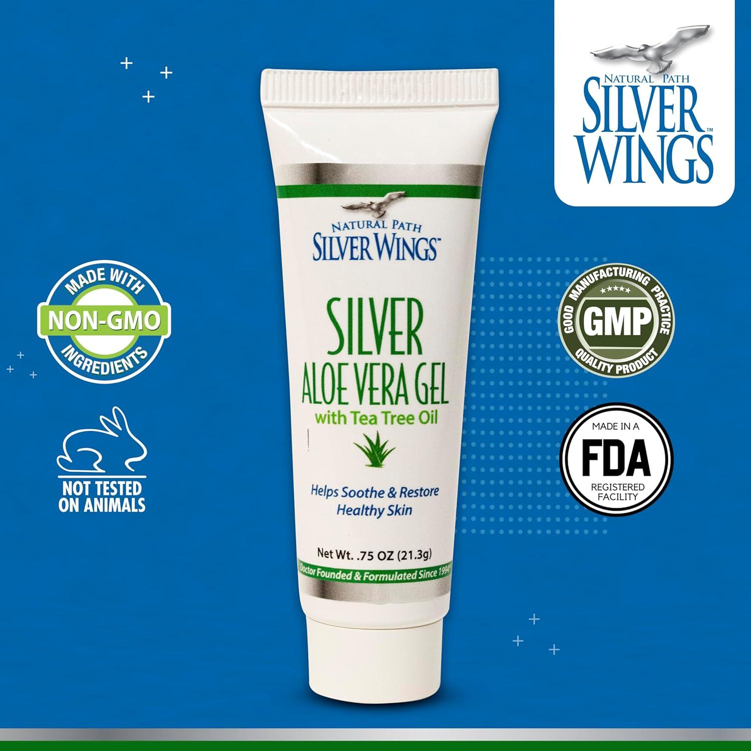 Gel Tópico Natural Path Silver Wings 200ppm Aloe y Árbol de Té - 21.26 g