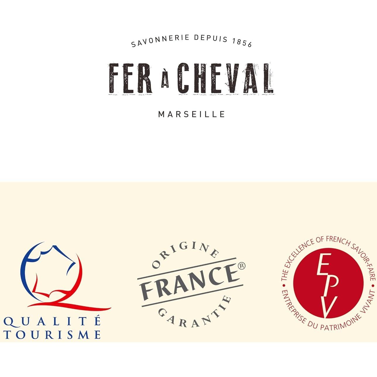 Jabón de Marseille Fer à Cheval 250g Aceite de Oliva Puro - 3 Paquetes