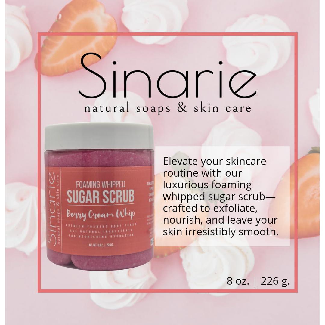 Exfoliante Espumoso Sinarie 227 g con Manteca de Mango y Coco