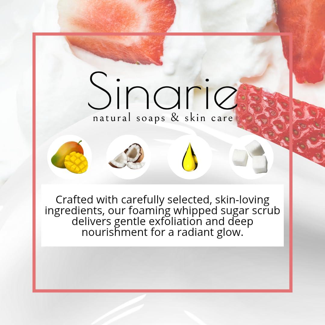 Exfoliante Espumoso Sinarie 227 g con Manteca de Mango y Coco
