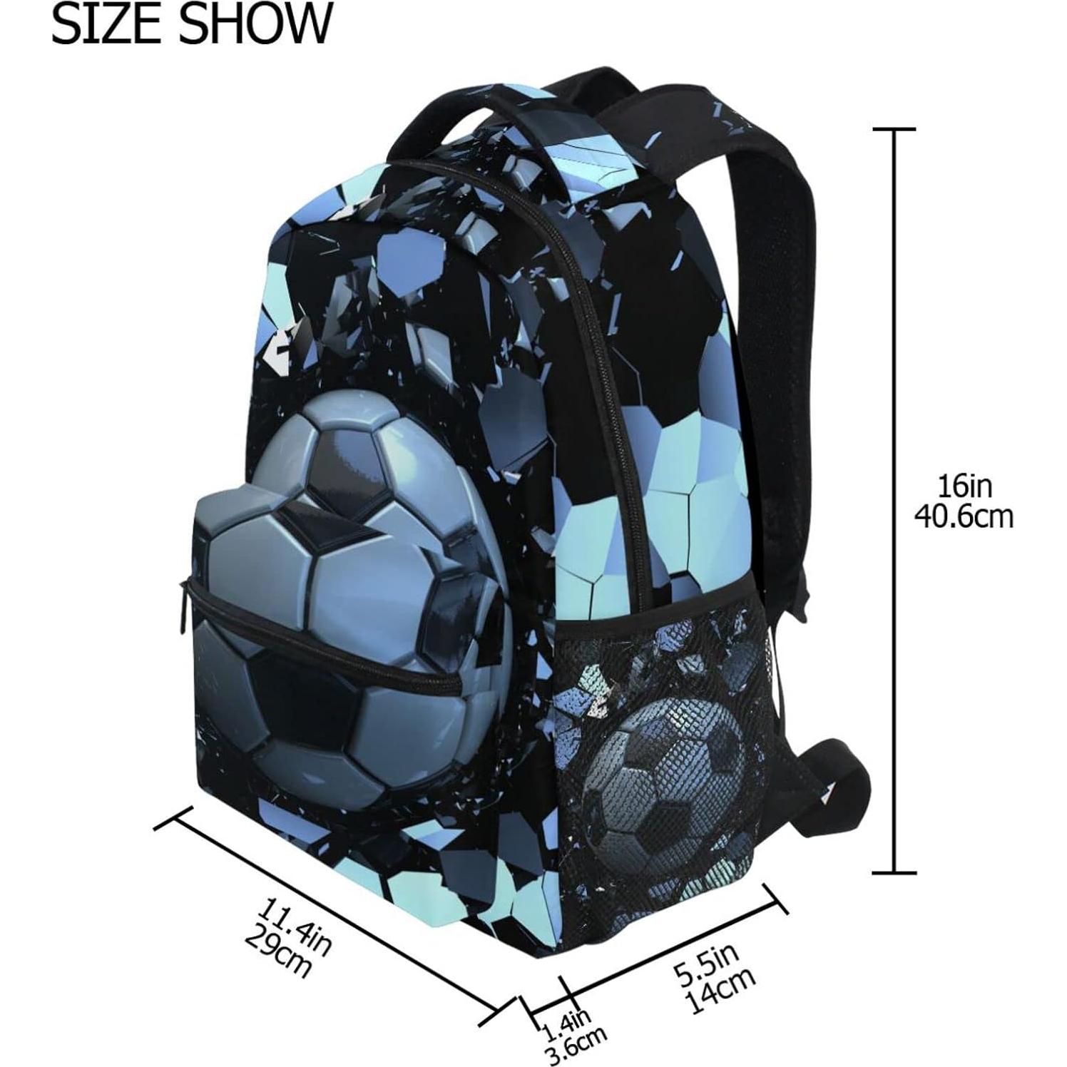 Mochila Escolar 3D Krafig para Niños y Niñas - 29x17.5x40.5cm