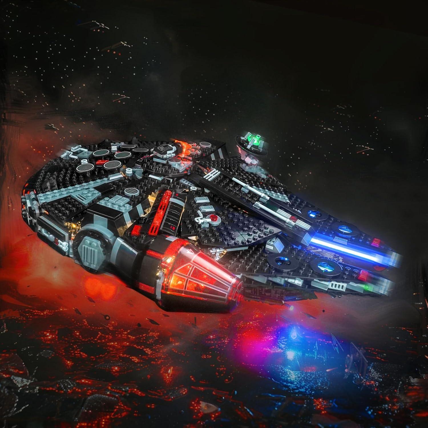 Kit de Luz LED Hilighting para Lego Halcón Oscuro 75389