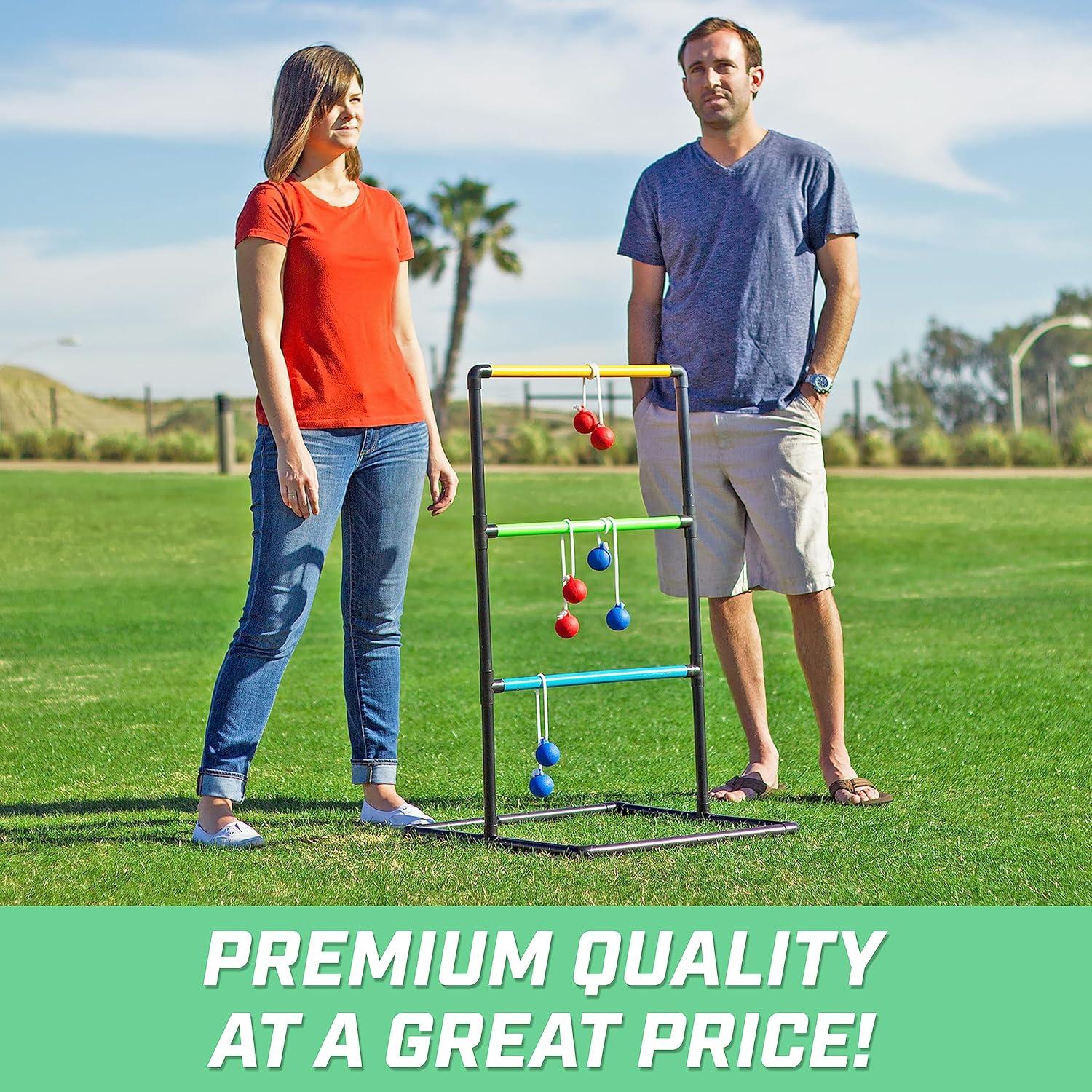 Juego de Escalera GoSports Clásico con 6 Bolos de Goma