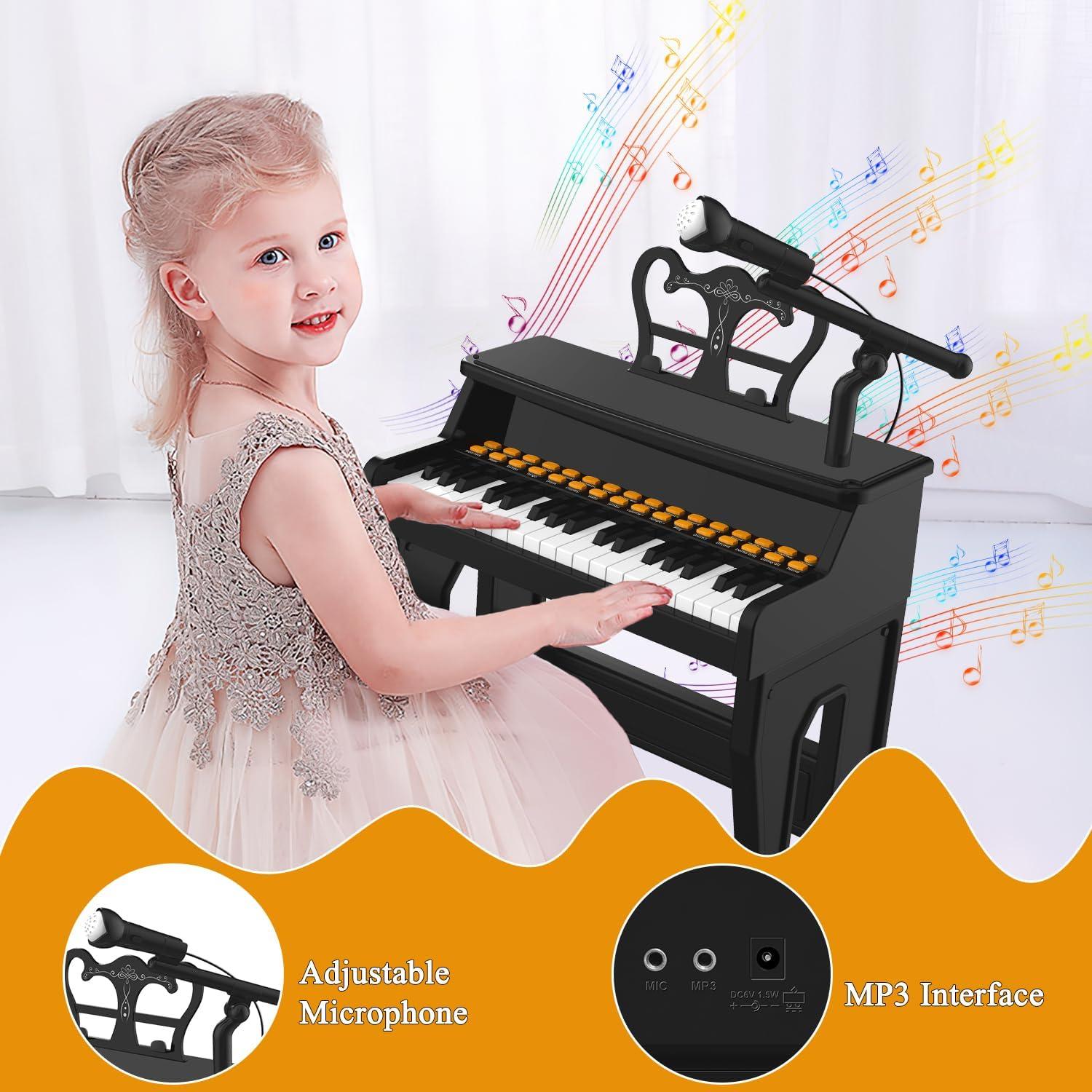 Piano de Teclado Eléctrico Dollox 37 Teclas para Niños