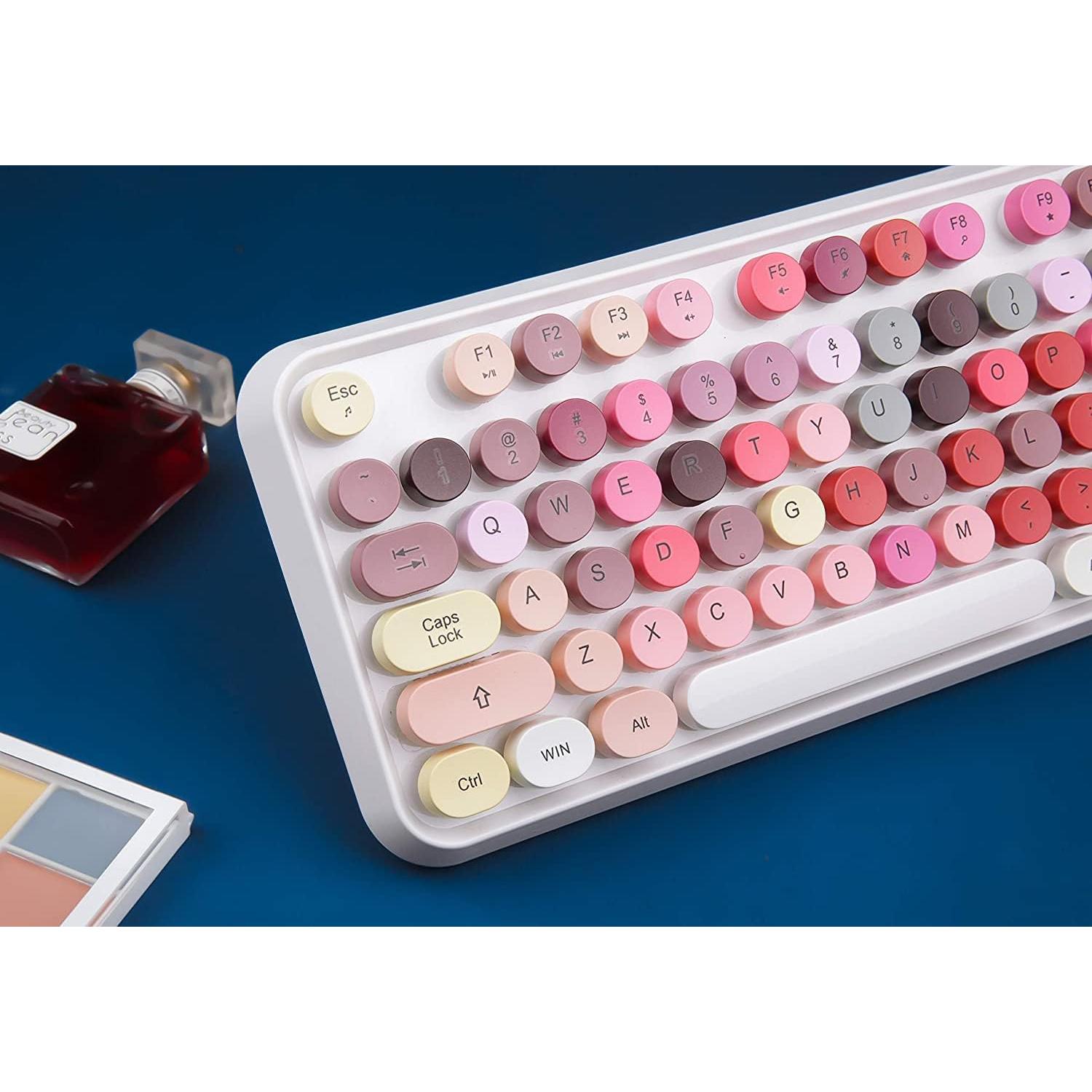 Combo Teclado y Ratón Inalámbrico Letton Retro 104 Teclas