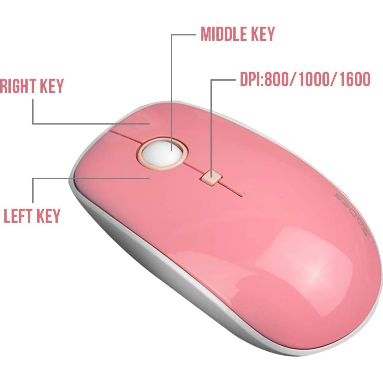 Combo Teclado y Ratón Inalámbrico Letton Retro 104 Teclas