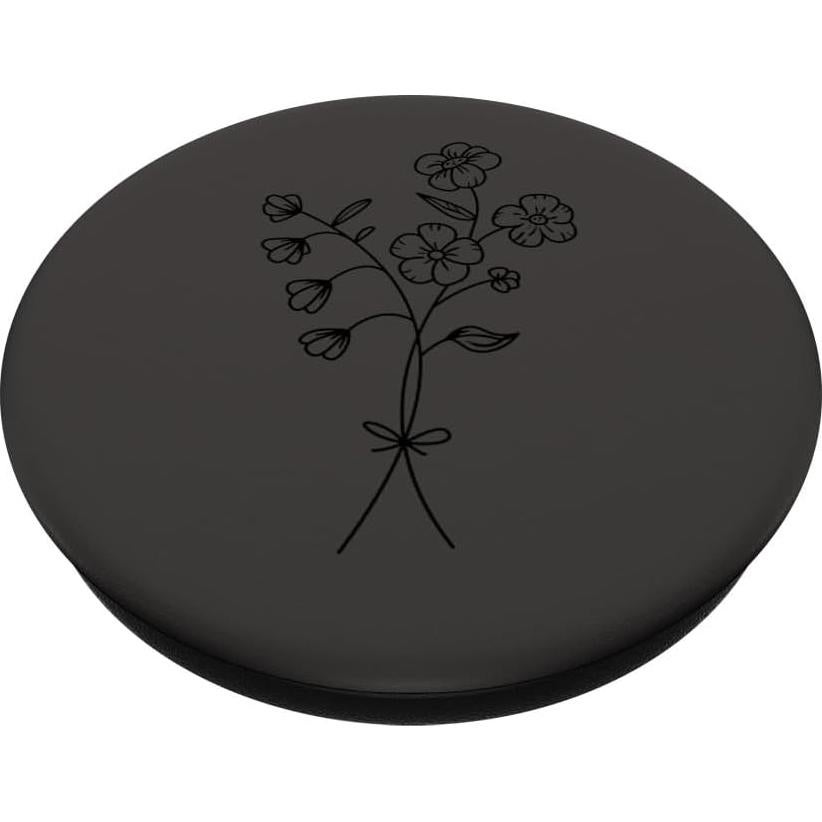 PopGrip adhesivo PopSockets flores silvestres negro gris