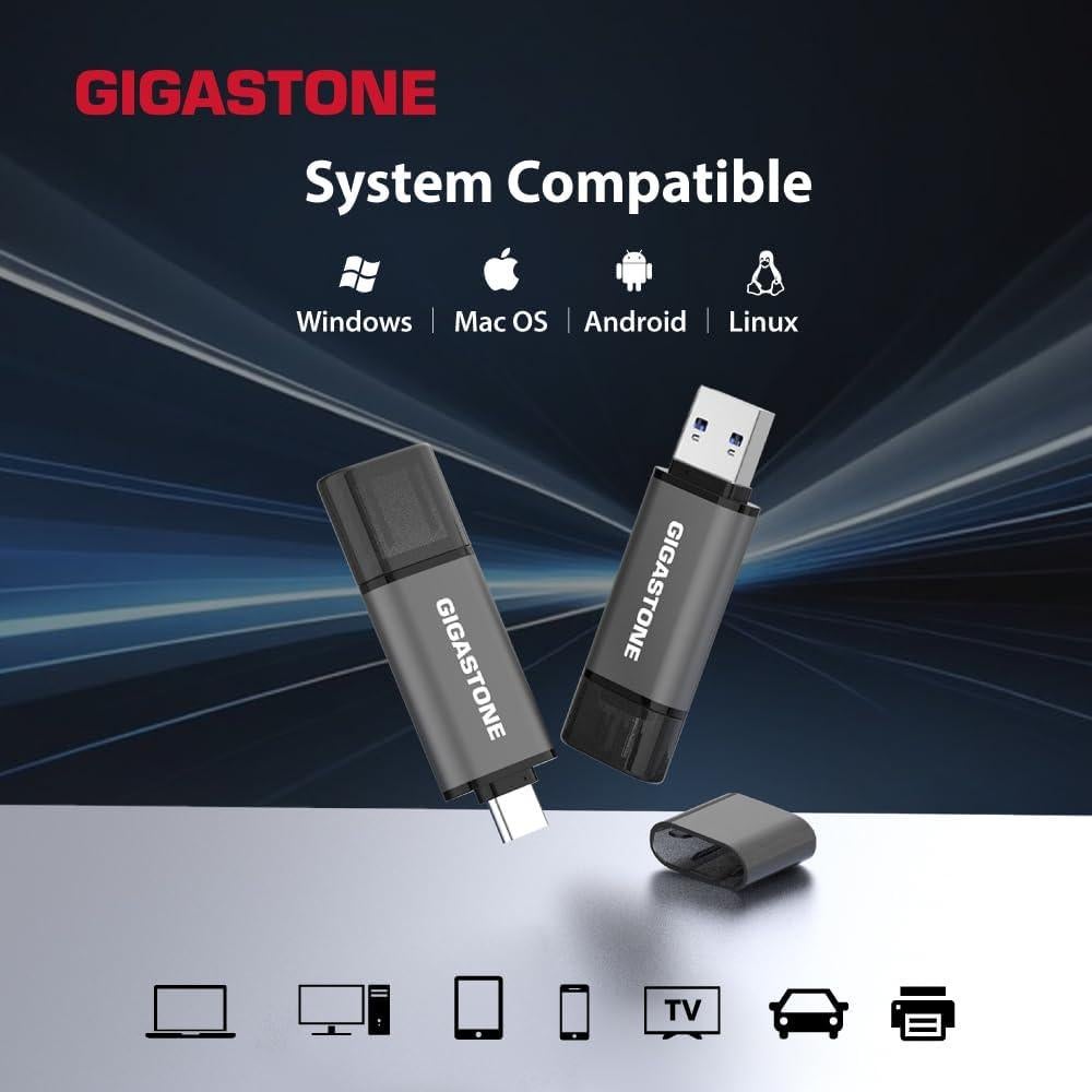Unidad Flash Dual OTG GIGASTONE Z40 16GB USB 3.2 A+C
