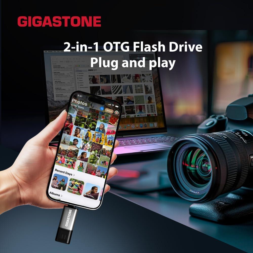 Unidad Flash Dual OTG GIGASTONE Z40 16GB USB 3.2 A+C