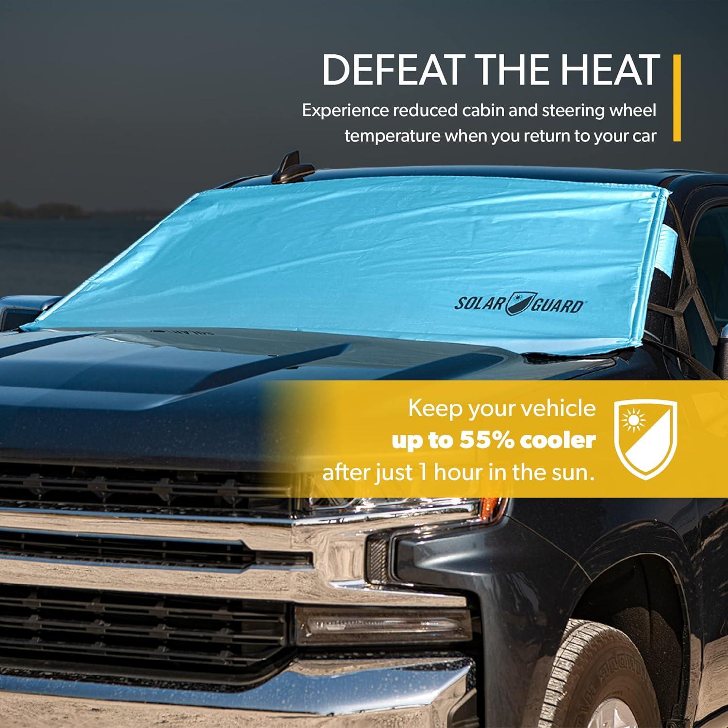 Cortina Solar para Parabrisas FrostGuard XL Azul Piscina