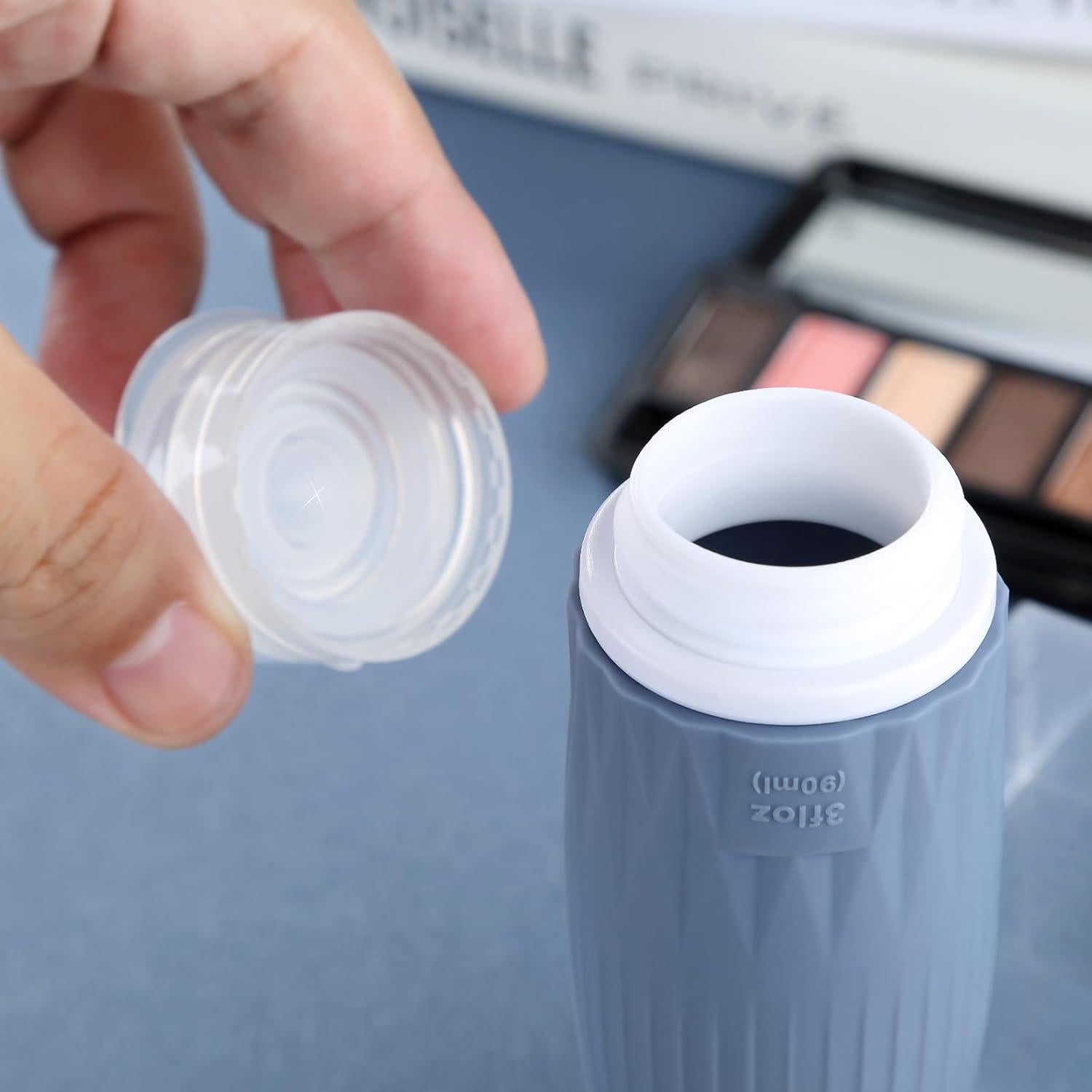 Botellas de Viaje Gemice 4 Piezas Silicona 89ml A Prueba de Fugas