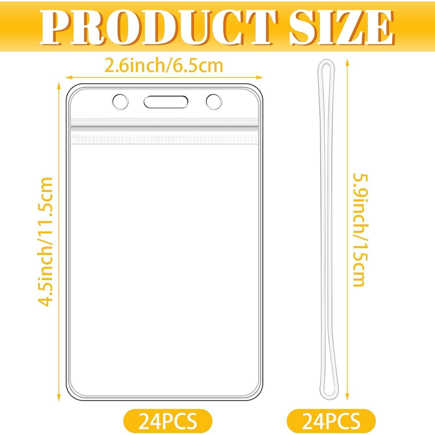 24 Soportes de Etiqueta de Equipaje WYOMER con Correas