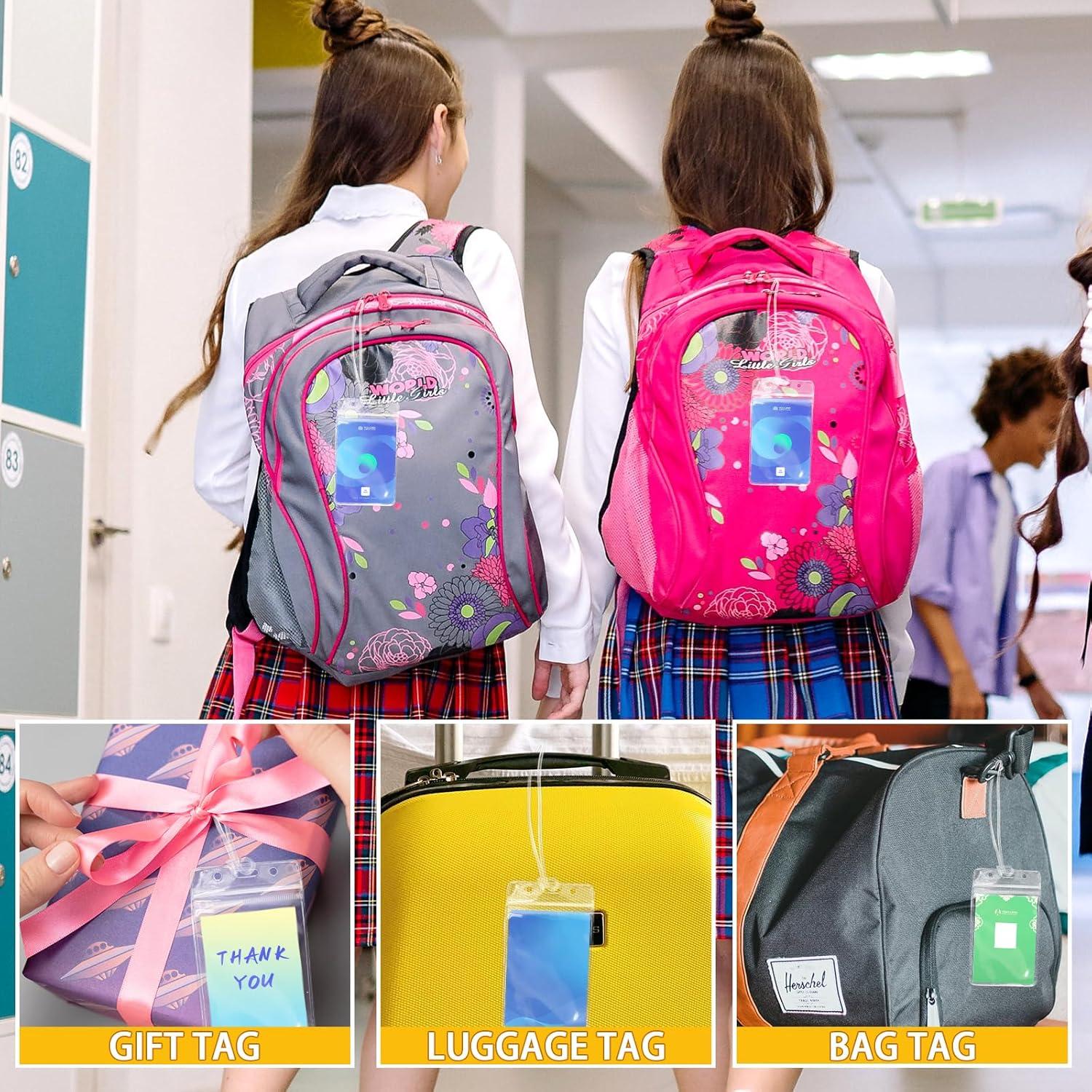 24 Soportes de Etiqueta de Equipaje WYOMER con Correas