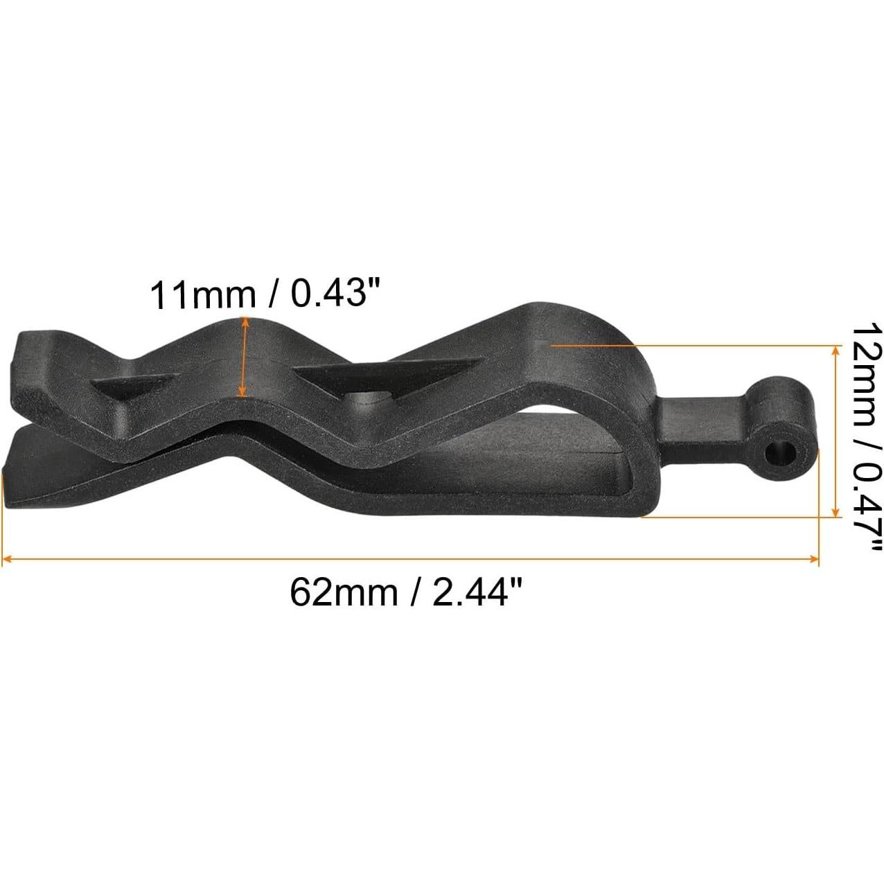 Clip para Basura MECCANIXITY, 18 Piezas, Antideslizante, Negro