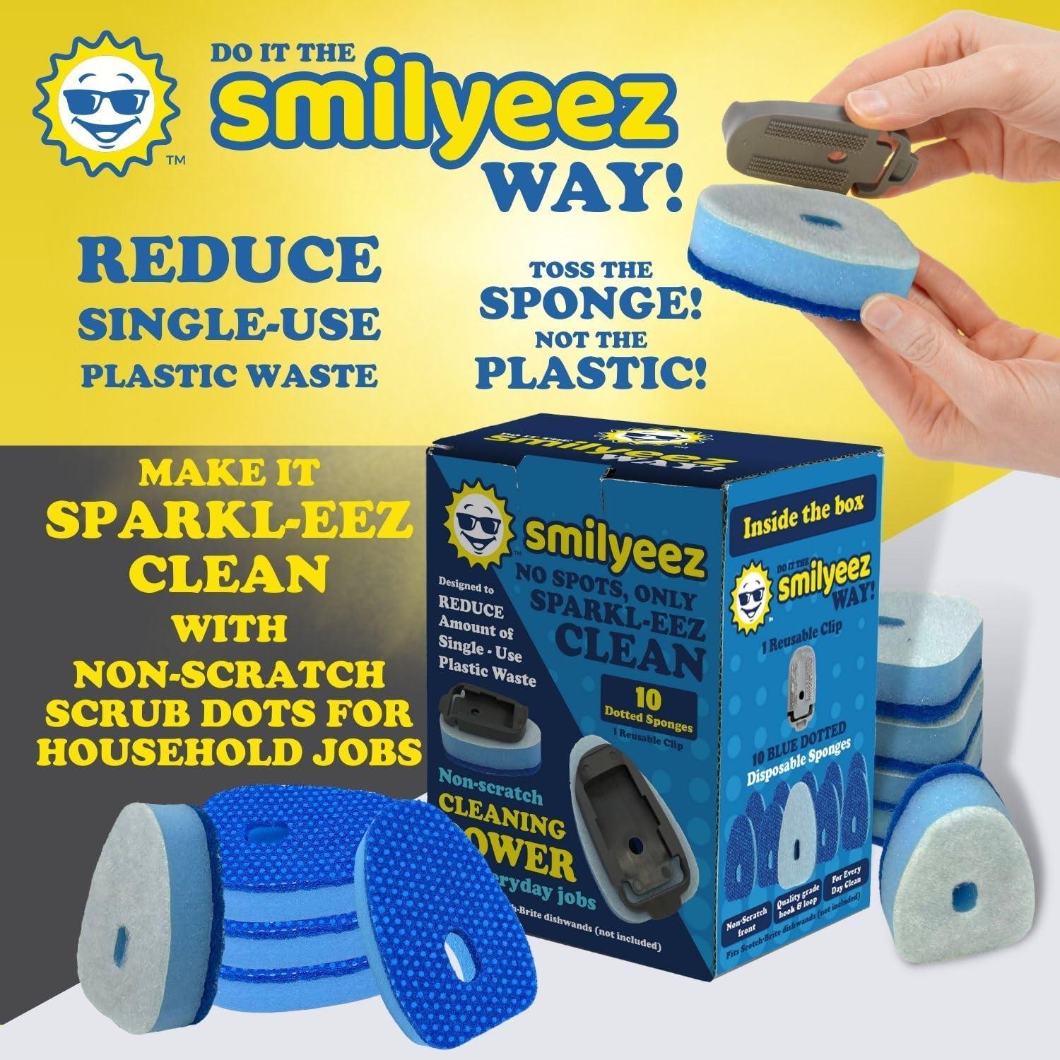 Recarga de Esponja Sin Plástico Smilyeez Azul 10 Unidades