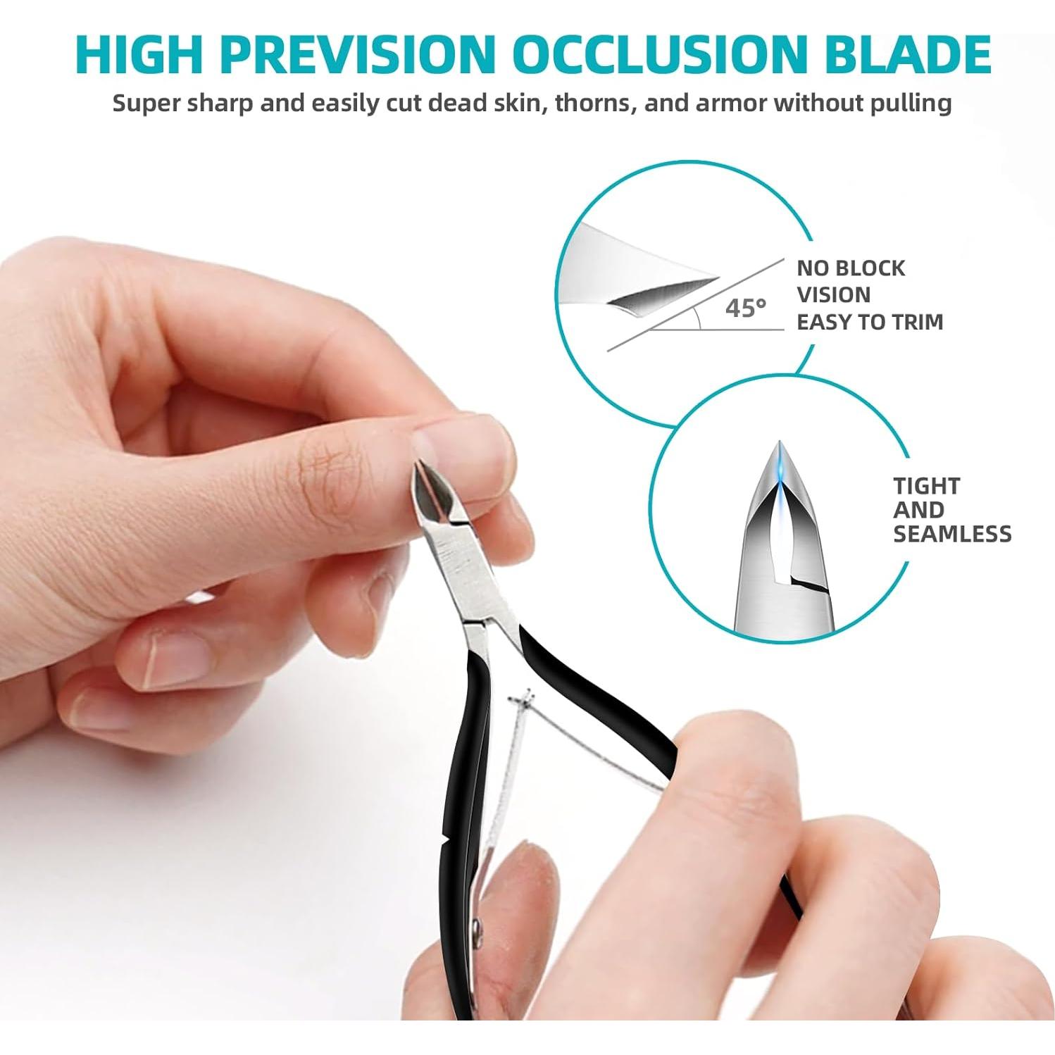 Recortador de Cutículas RONAVO Acero Inoxidable Profesional 6 en 1