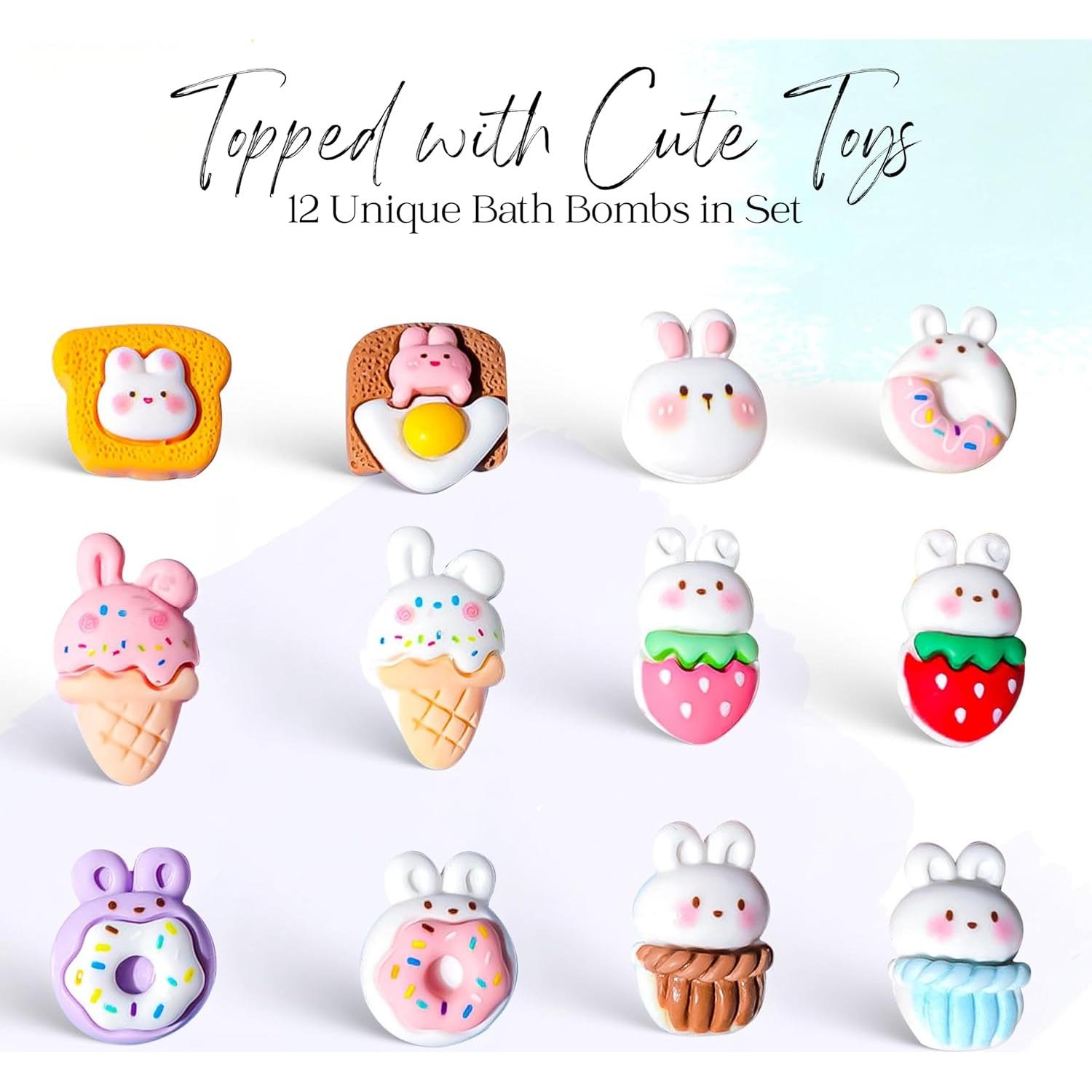 Bombas de Baño Bloom EvolutionUSA 12 Piezas con Juguetes