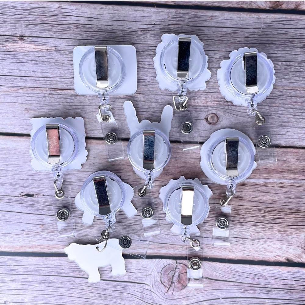 Portador de Insignia Retráctil YJ PREMIUMS 8PC Divertido