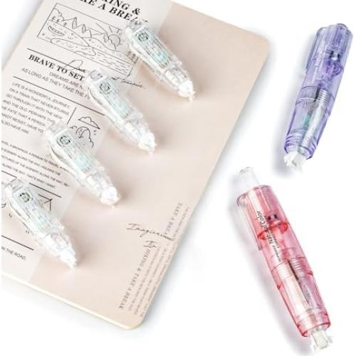 Cintas de Corrección Retráctiles HOPESEER 6m 5mm Rosa Púrpura