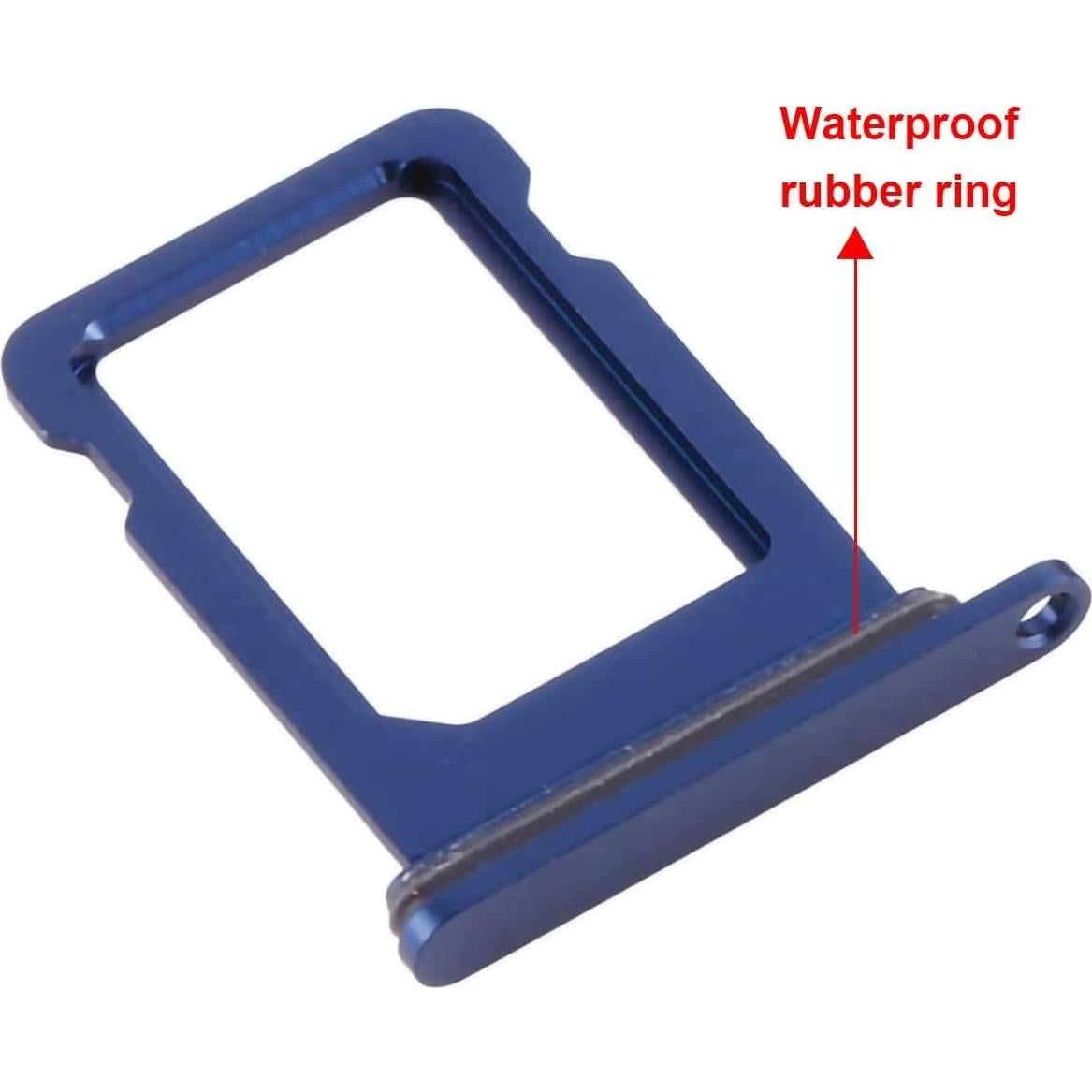 Soporte Bandeja SIM Perzework iPhone 13 Azul con Sello Impermeable