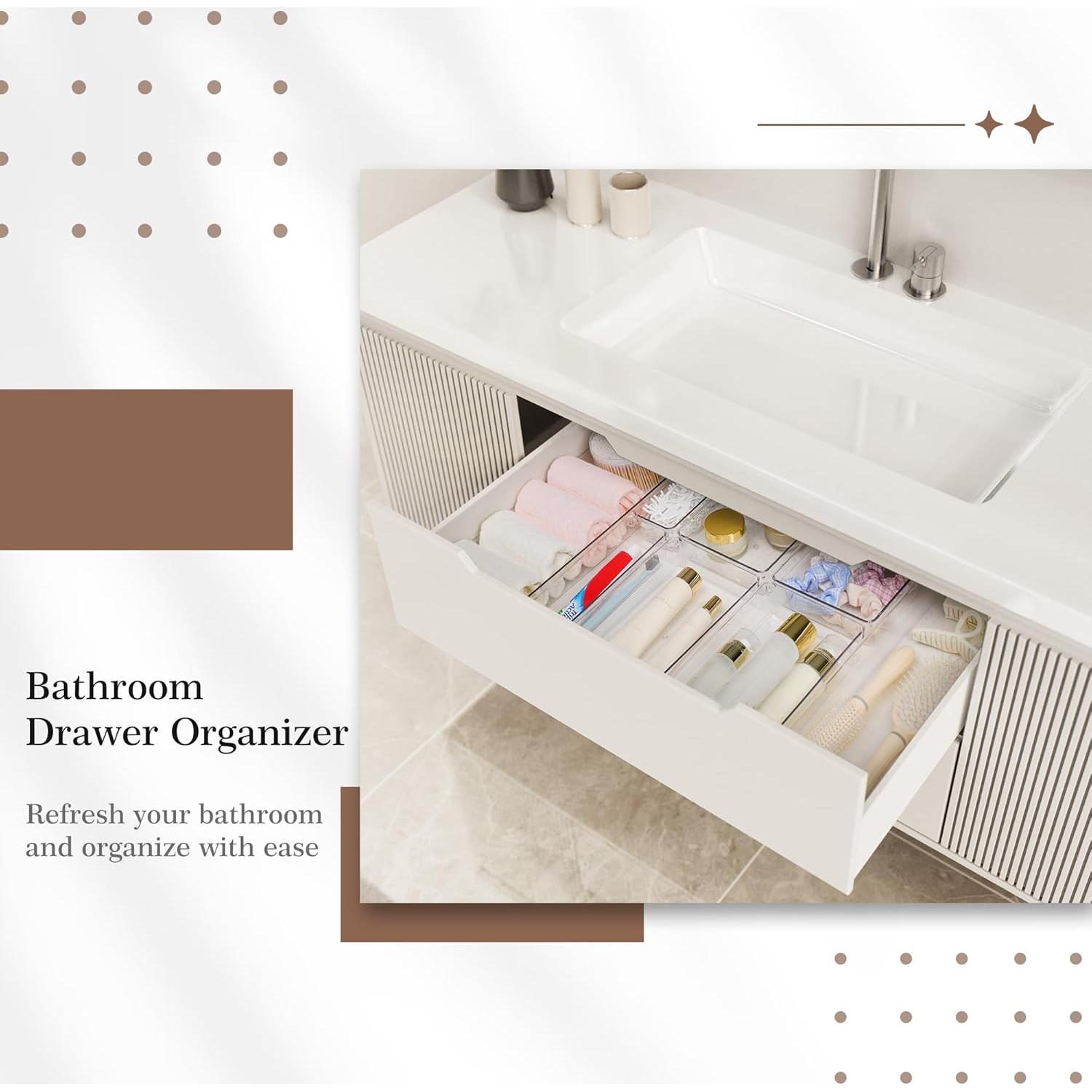 Juego de Organizadores de Cajones Criusia 14 PCS Transparente