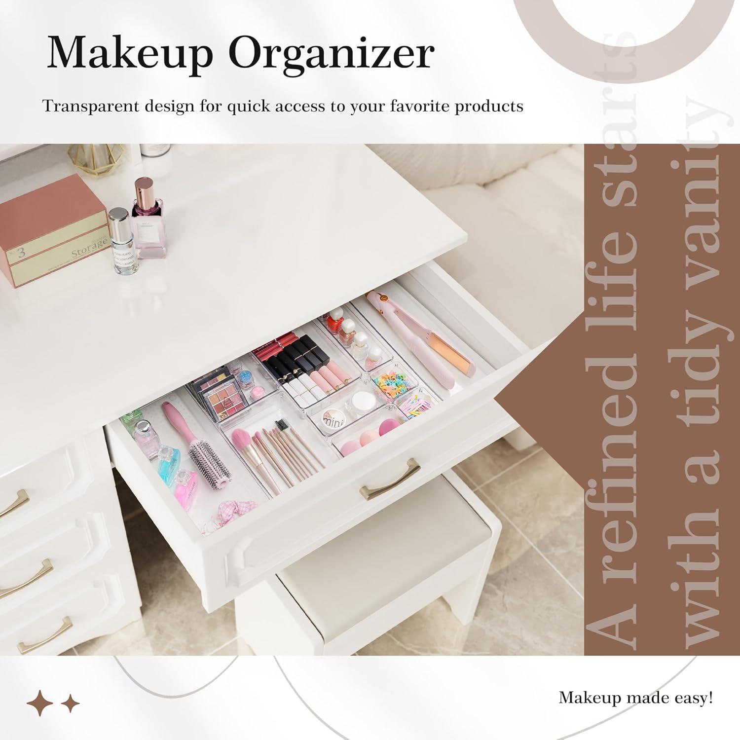 Juego de Organizadores de Cajones Criusia 14 PCS Transparente