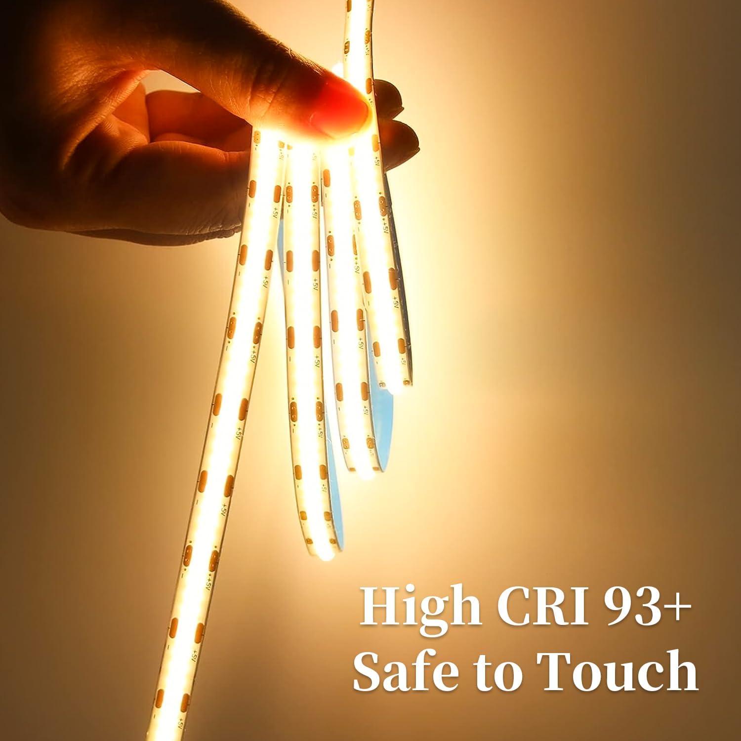 Tira LED USB iNextStation 2M 640 LEDs Blanco Cálido 3000K