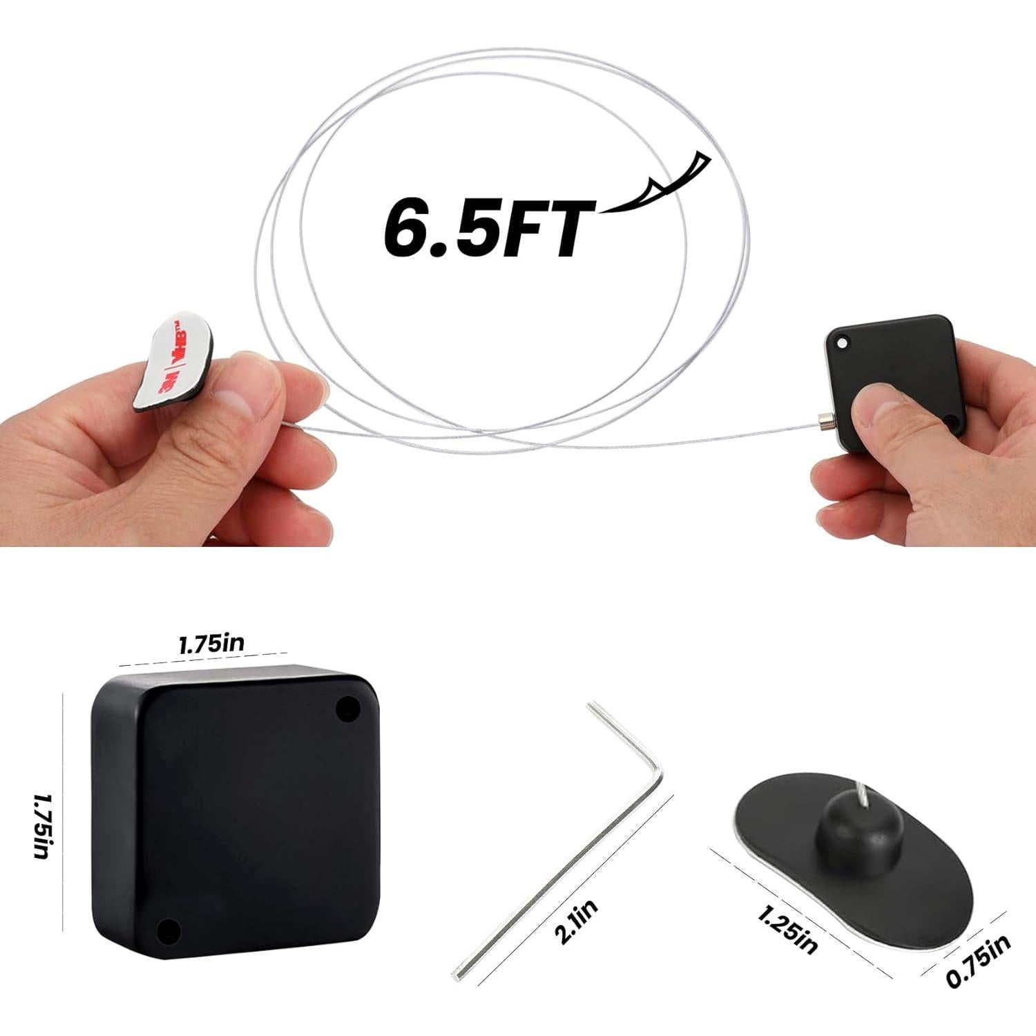 Cuerda de Seguridad Retráctil Joogto 1.98m para Control Remoto