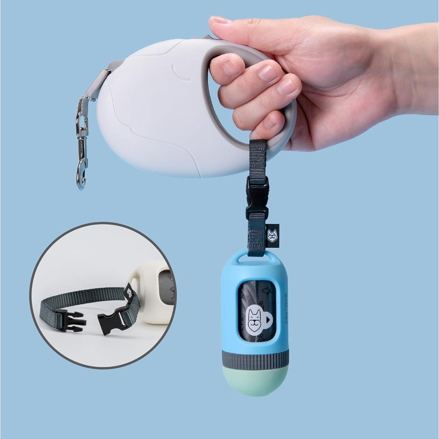 Dispensador de Bolsas de Excremento para Perros SVD.PET Azul