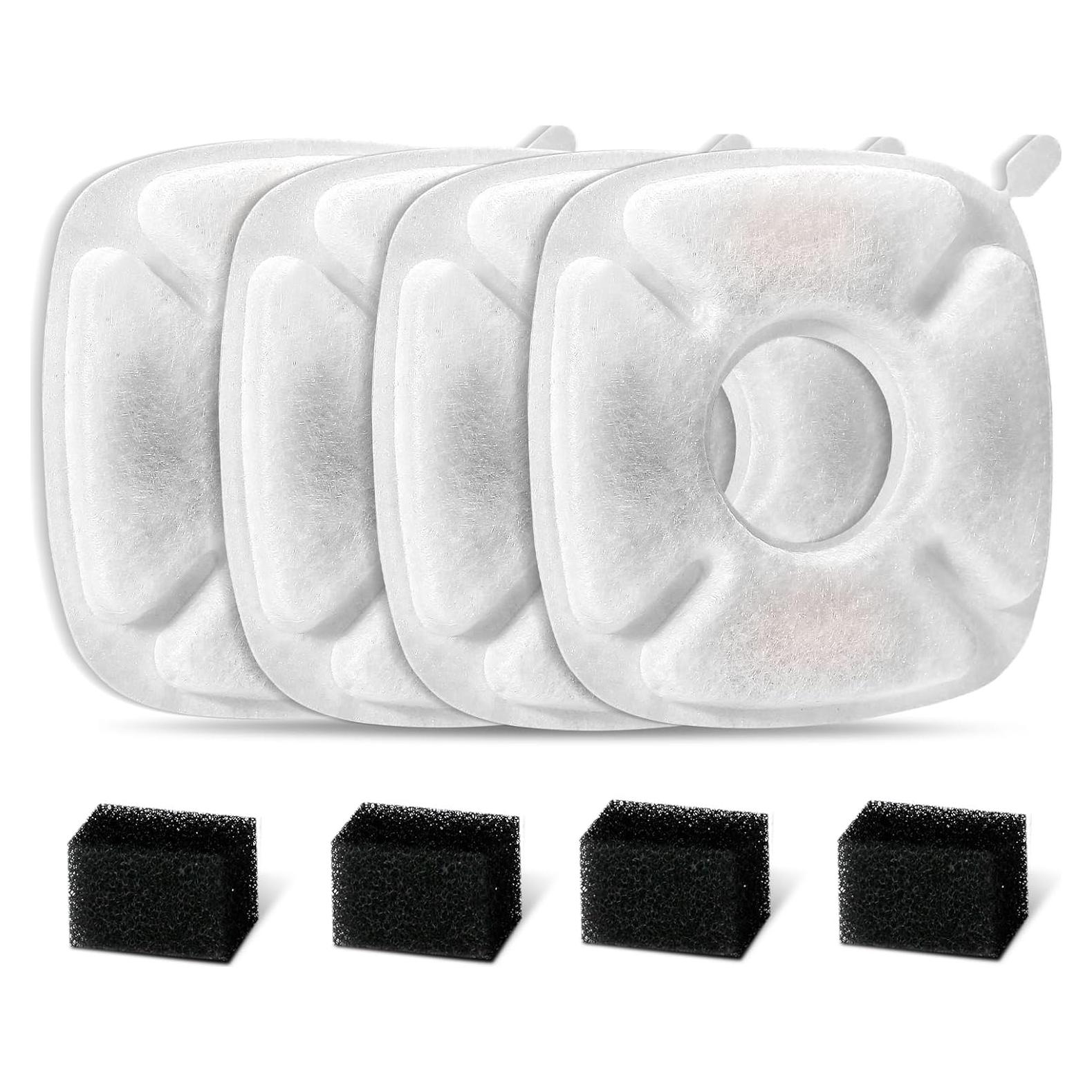 Filtros de Reemplazo Veken 8 Pcs para Fuente de Agua Mascotas
