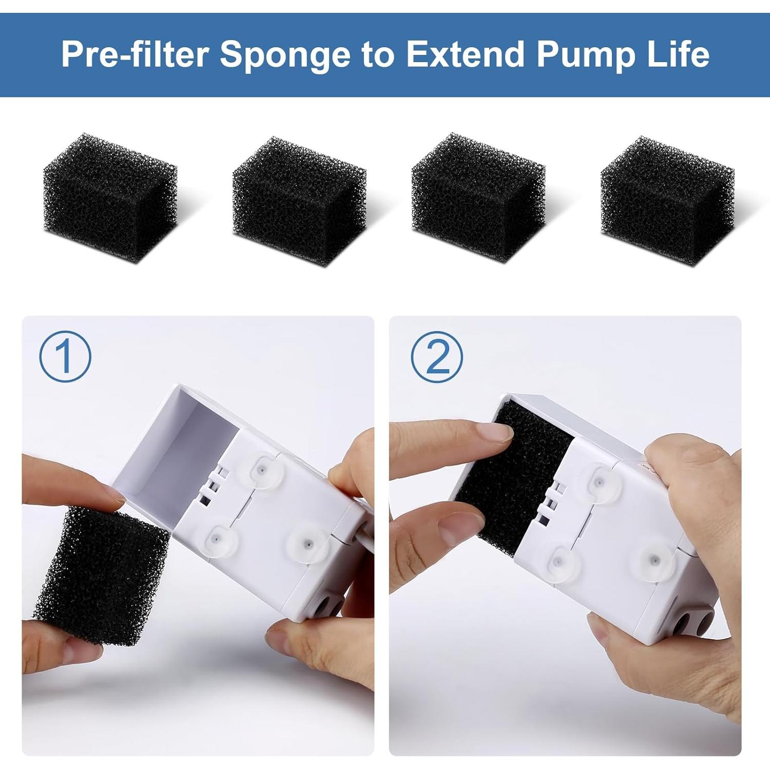 Filtros de Reemplazo Veken 8 Pcs para Fuente de Agua Mascotas