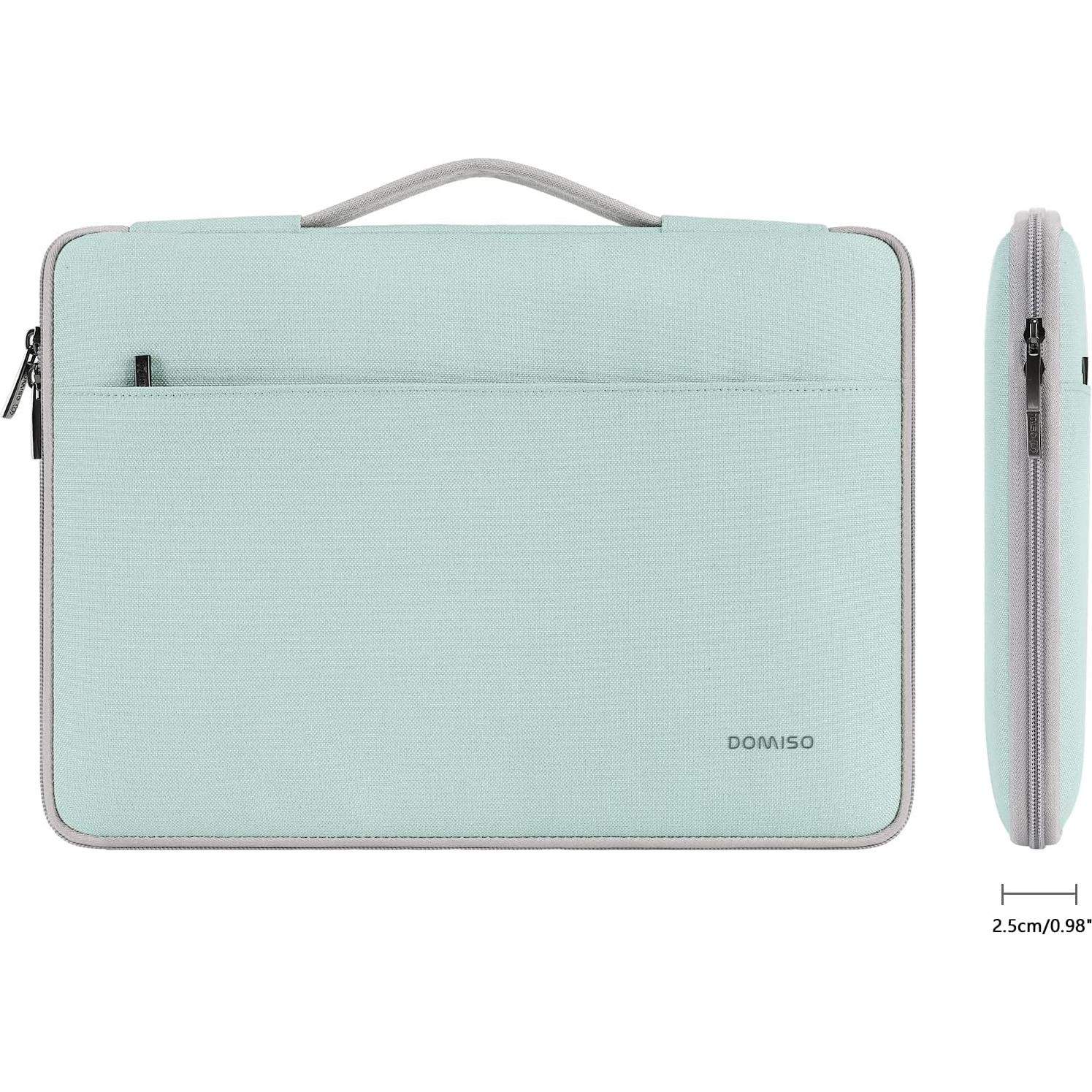 DOMISO 10.1 inch Tablet Case with Handle Water-Resistant Protective Carrying Bag for 10.5" 10.9" iPad Air / 10.2" iPad / 10.5" 11" iPad Pro/Surface Go 2 3/Lenovo Ideapad D330,Mint Green