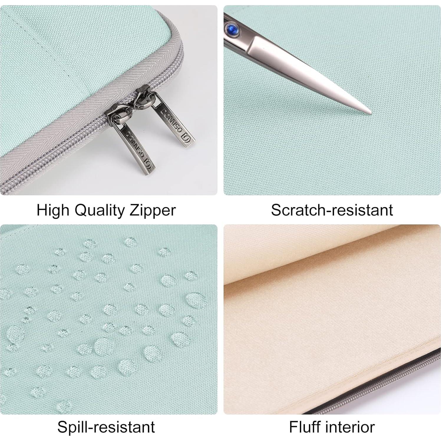 DOMISO 10.1 inch Tablet Case with Handle Water-Resistant Protective Carrying Bag for 10.5" 10.9" iPad Air / 10.2" iPad / 10.5" 11" iPad Pro/Surface Go 2 3/Lenovo Ideapad D330,Mint Green