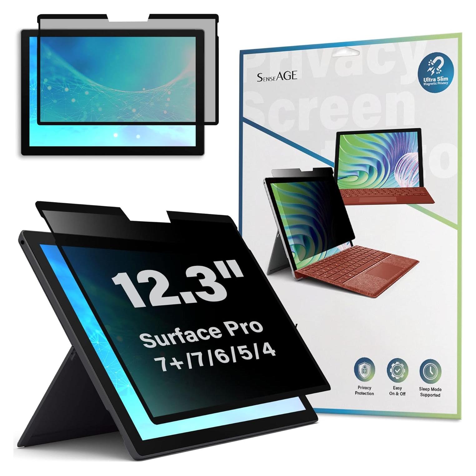 Protector de Pantalla de Privacidad Magnético SenseAGE para Surface Pro 12.3"