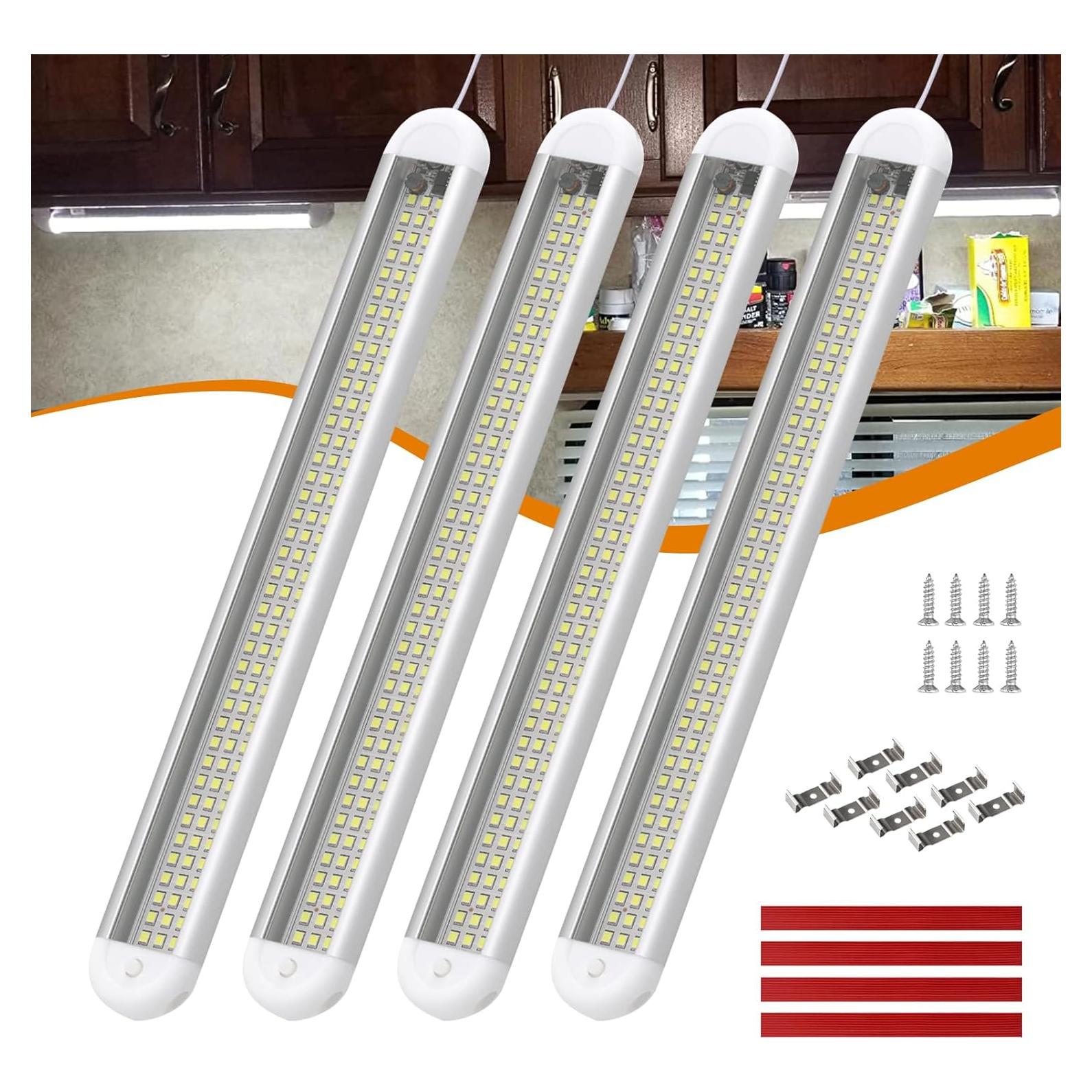 Barra de Luz LED Interior 12V RVZONE TUBEM01 1800LM 8W 4Pack
