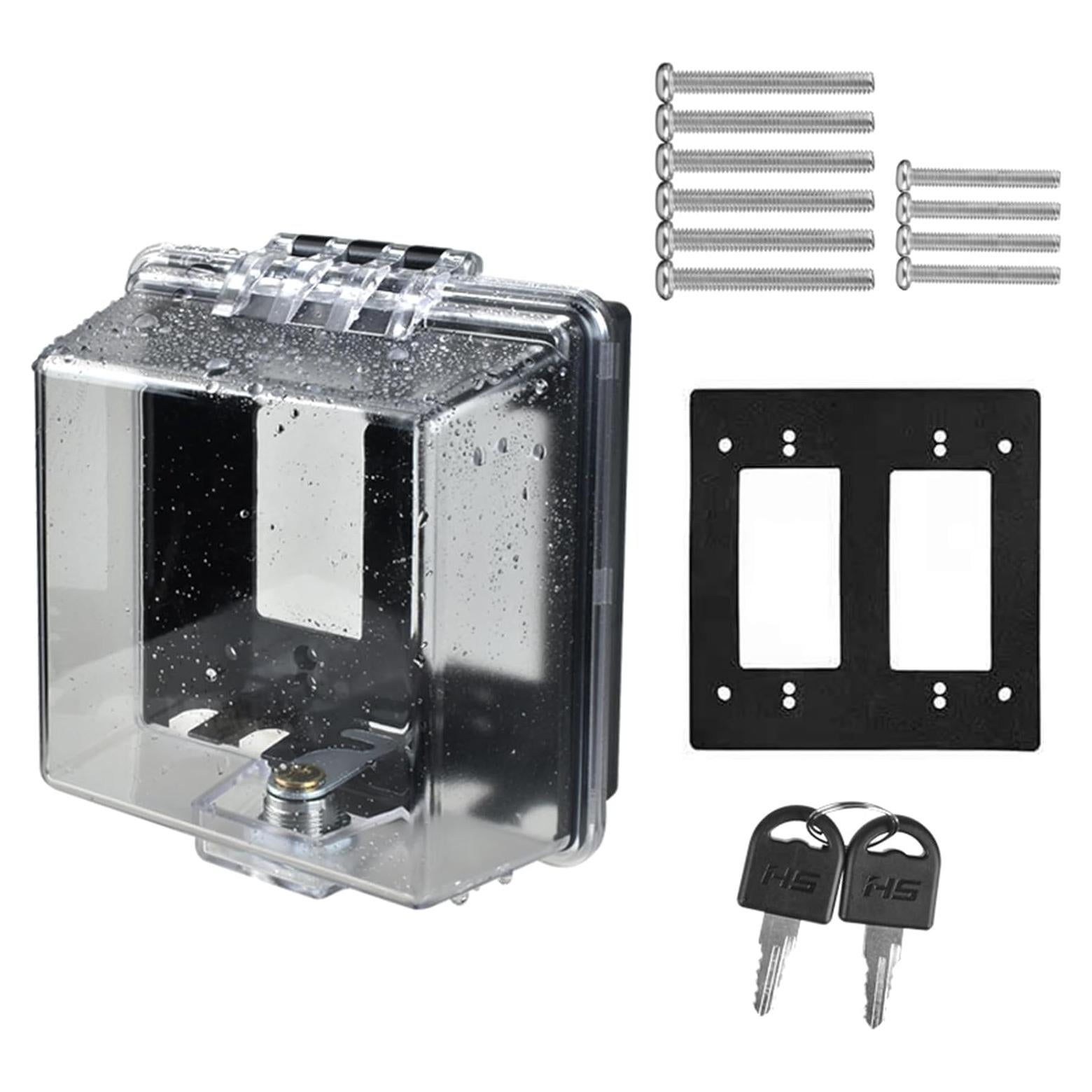 Caja de Cubierta de Enchufe a Prueba de Clima ABS - 14.5x13.5cm