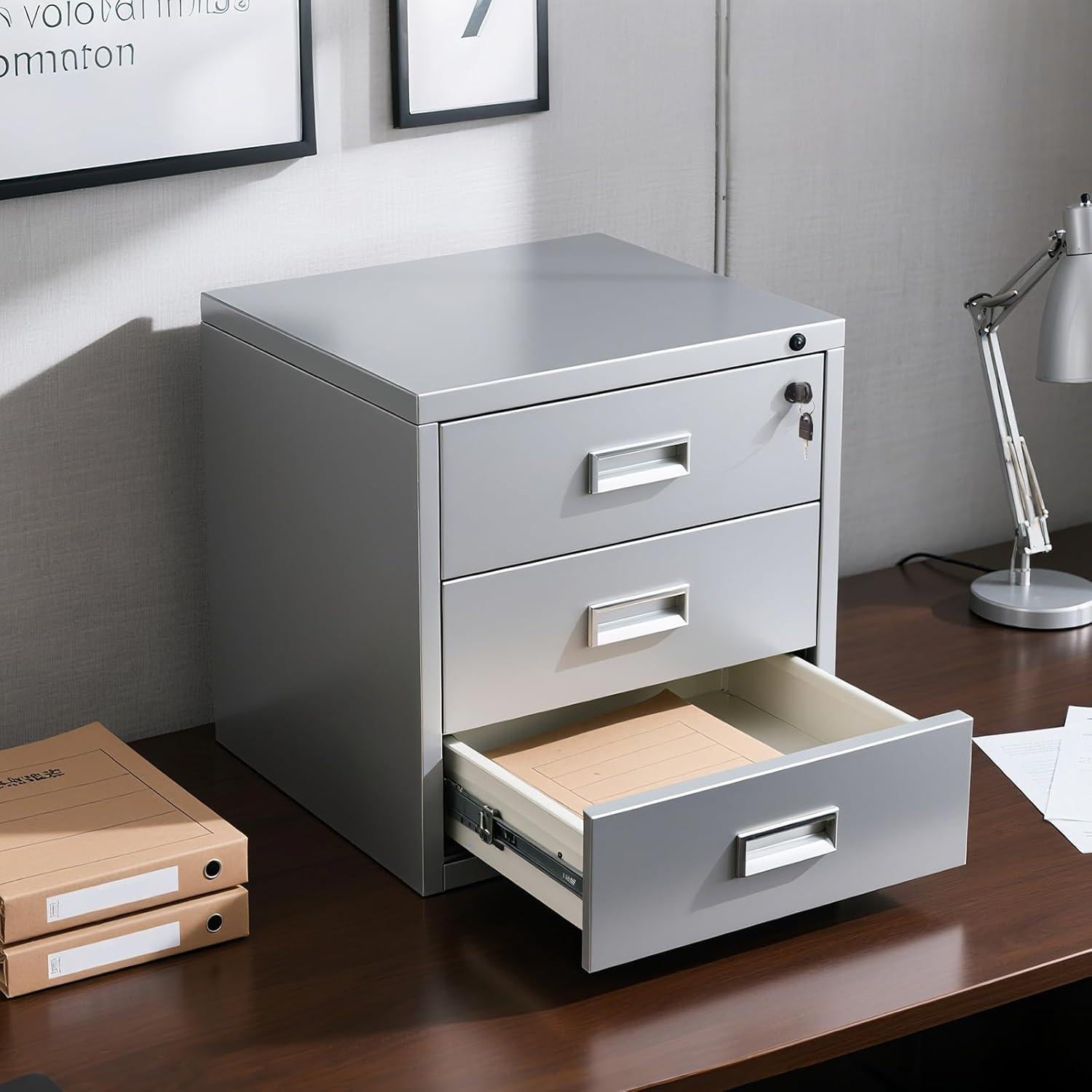 Cerradura de Cajón TBWHL con Llaves - 4 Pcs, 16mm, Negro