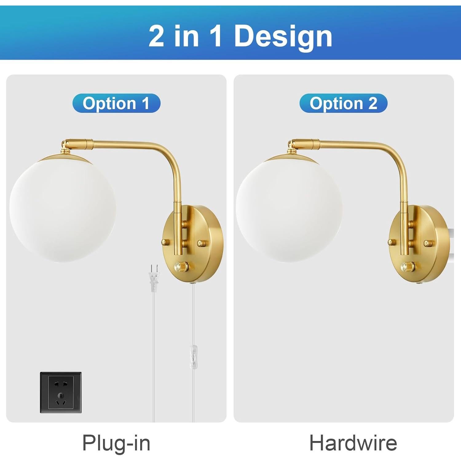 Aplique de pared regulable VATONI con brazo oscilante 8W