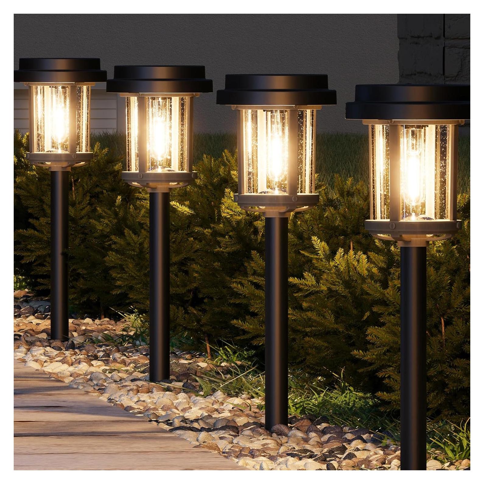 Luces Solares de Camino XMCOSY+ 20 LM IP65 4 Paquetes