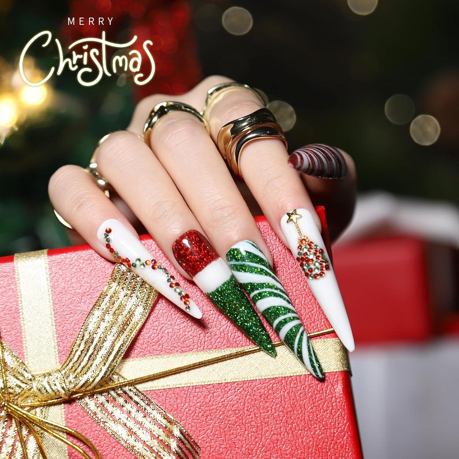 Kit de Arte de Uñas FANDAMEI - 15 Pinceles, Lentejuelas y Calcomanías