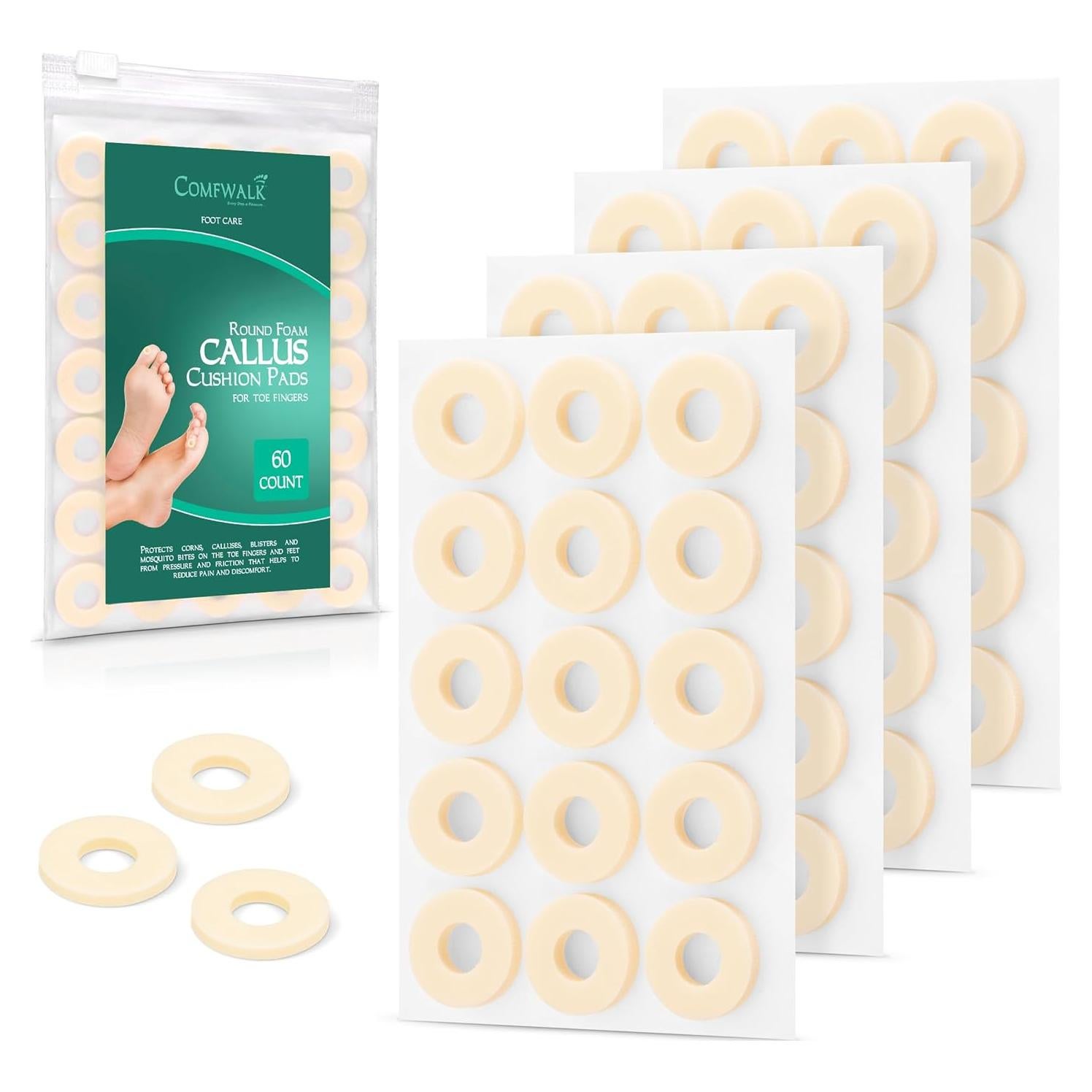 Almohadillas para Callos Comfwalk 60 Unidades Pequeñas Beige
