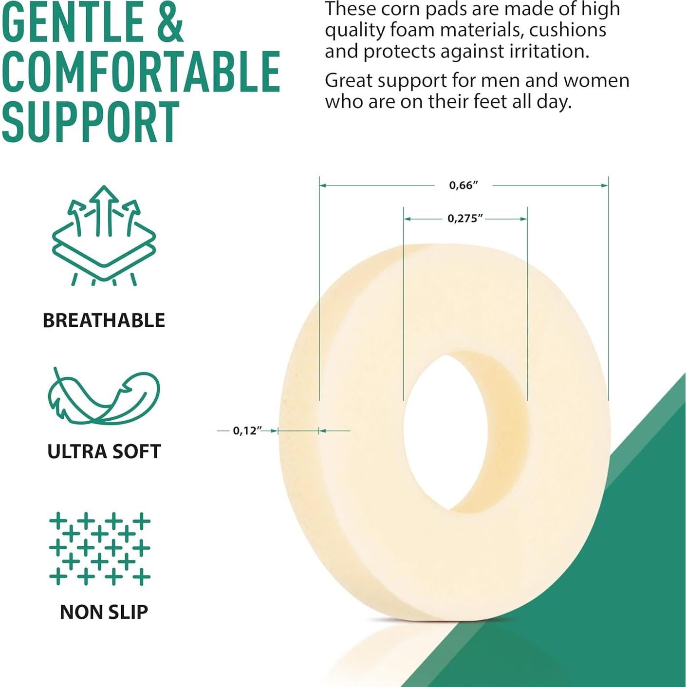 Almohadillas para Callos Comfwalk 60 Unidades Pequeñas Beige