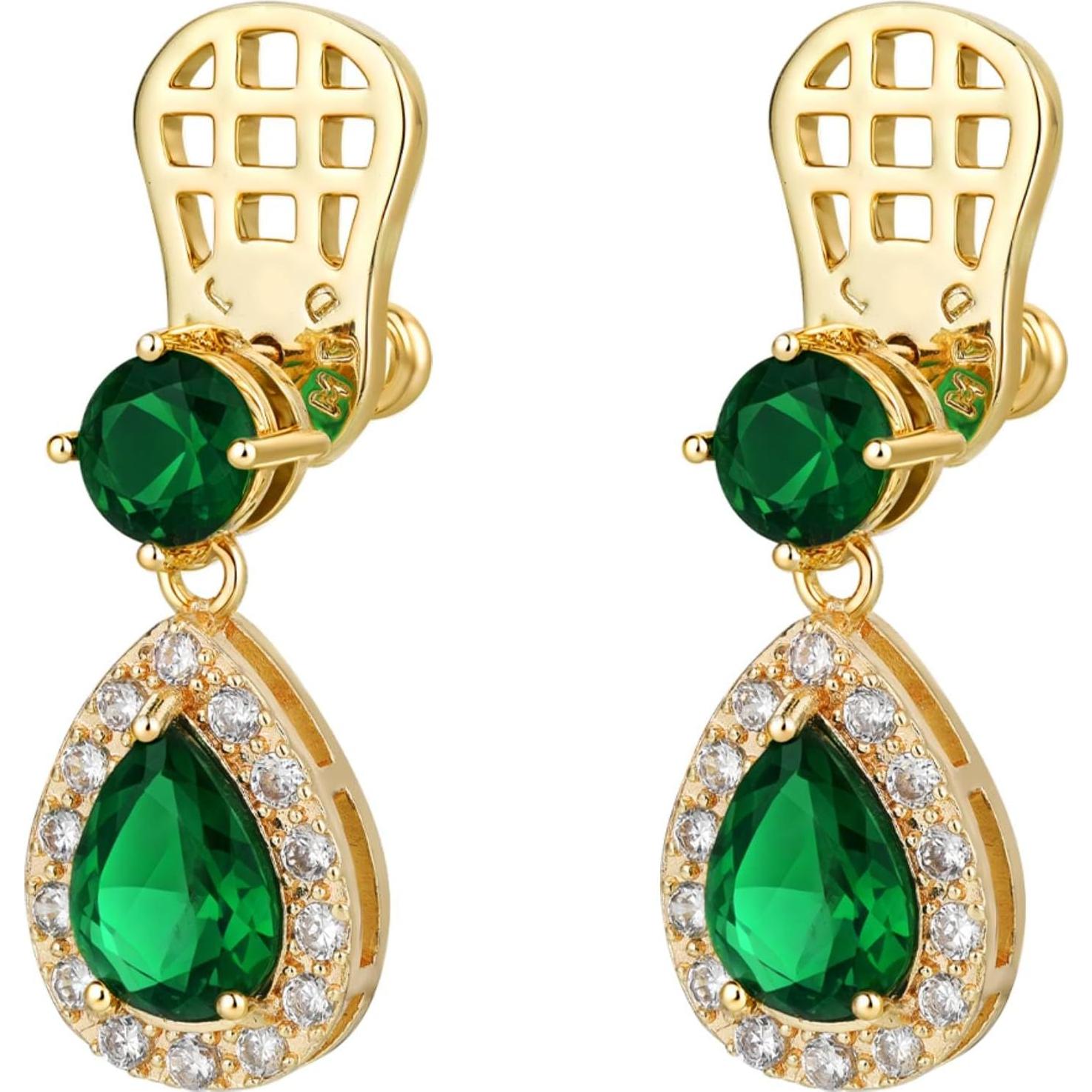 Respaldos Elevadores de Aretes JIACHARMED 4PCS Oro 18K